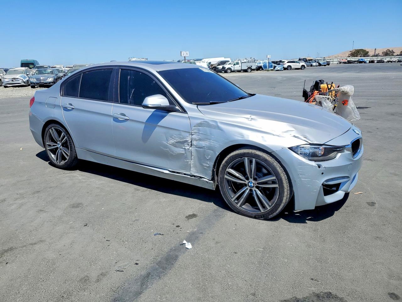 2014 Bmw 328 I Silver vin: WBA3A5G56ENP27160