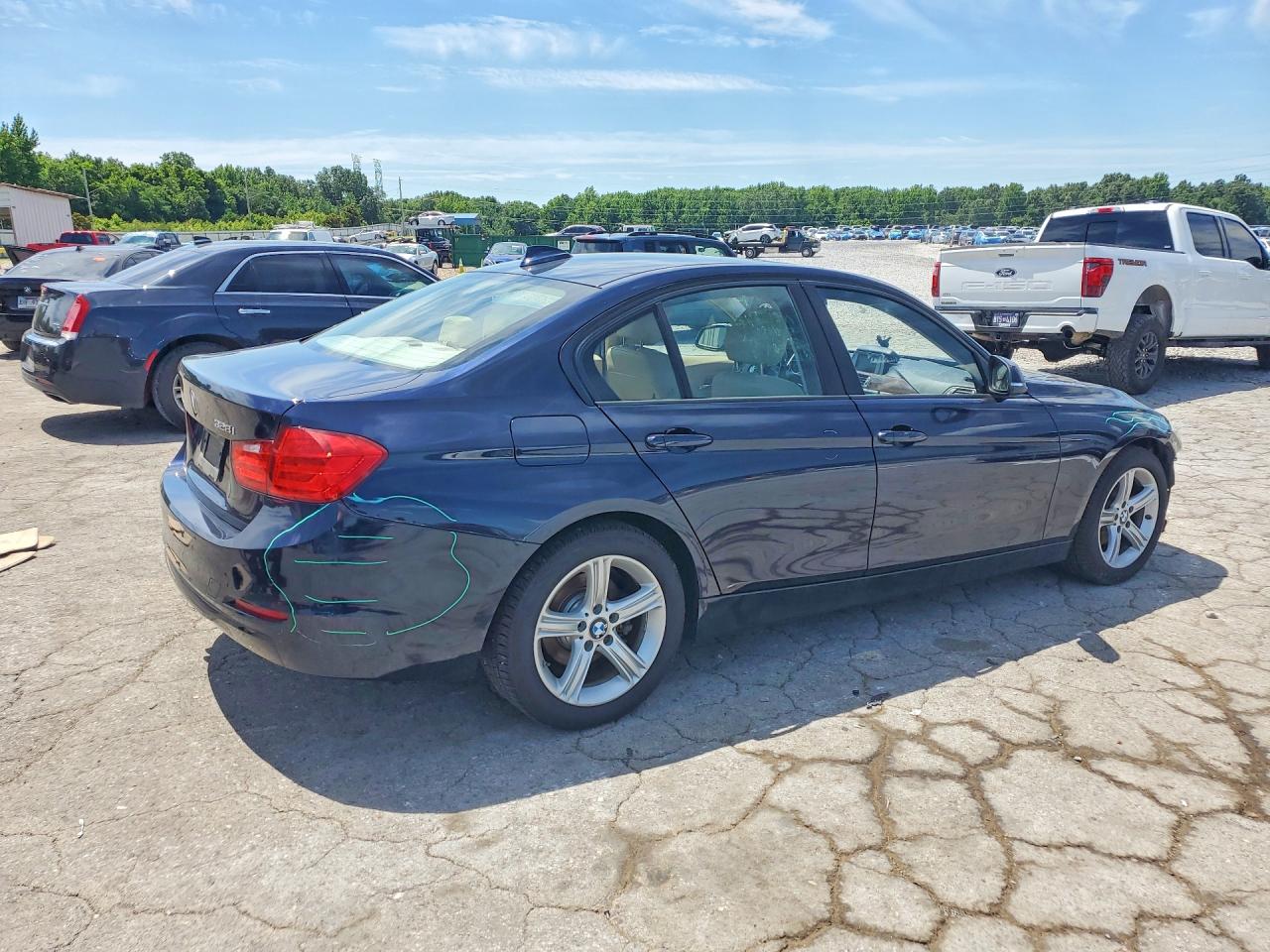2015 Bmw 328 I Blue vin: WBA3A5G56FNS87409