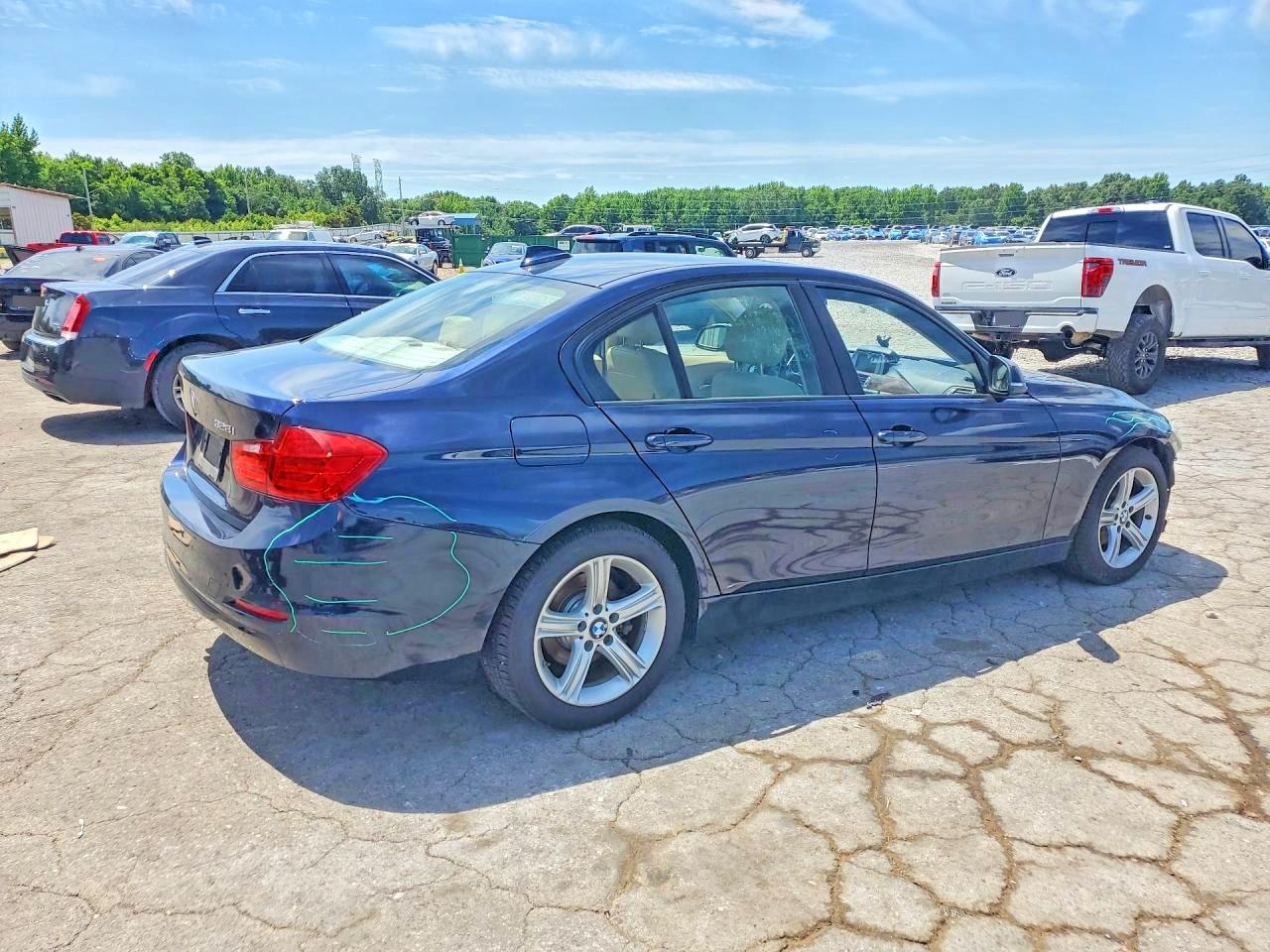2015 Bmw 328 I Blue vin: WBA3A5G56FNS87409