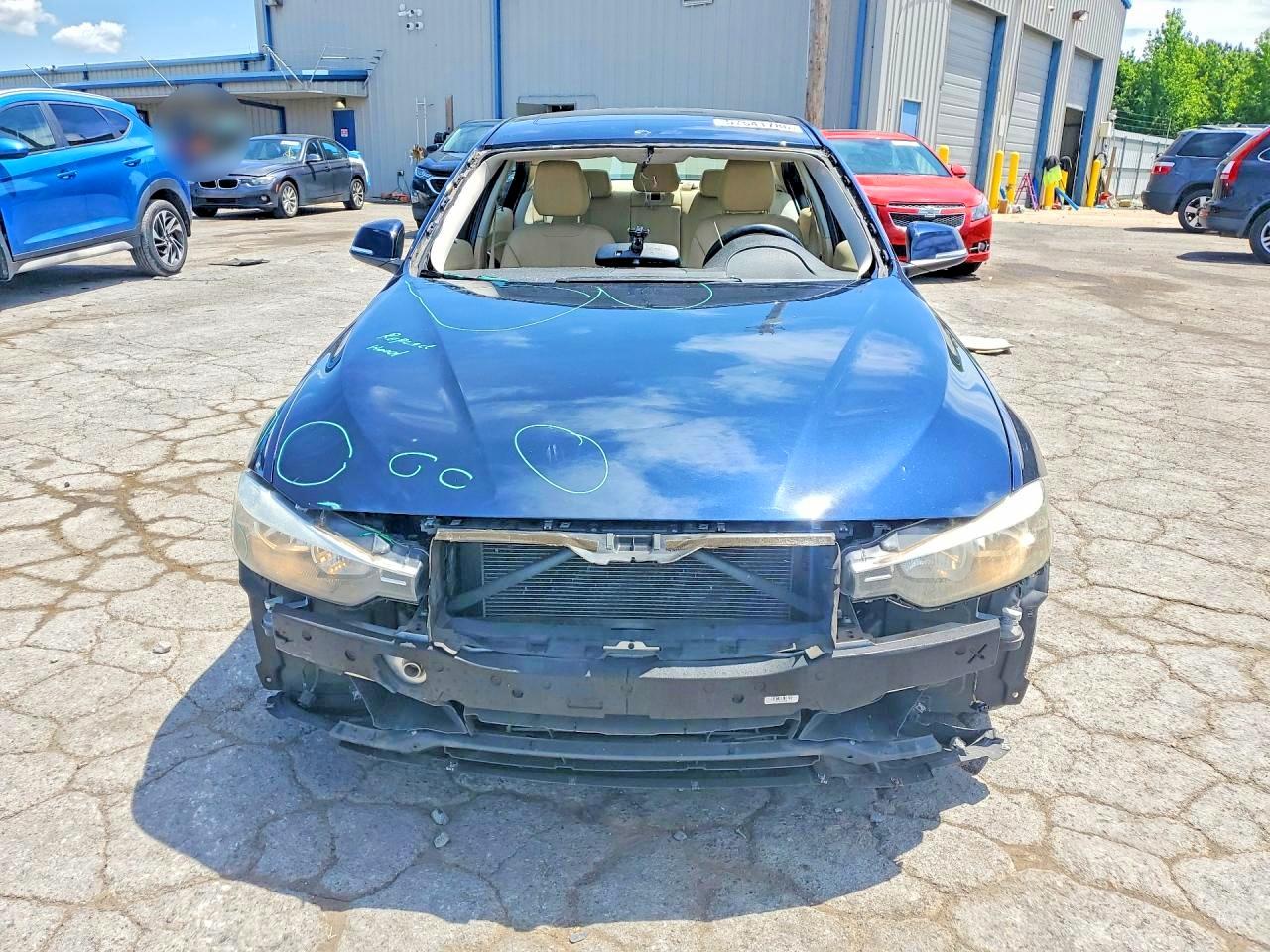 2015 Bmw 328 I Blue vin: WBA3A5G56FNS87409