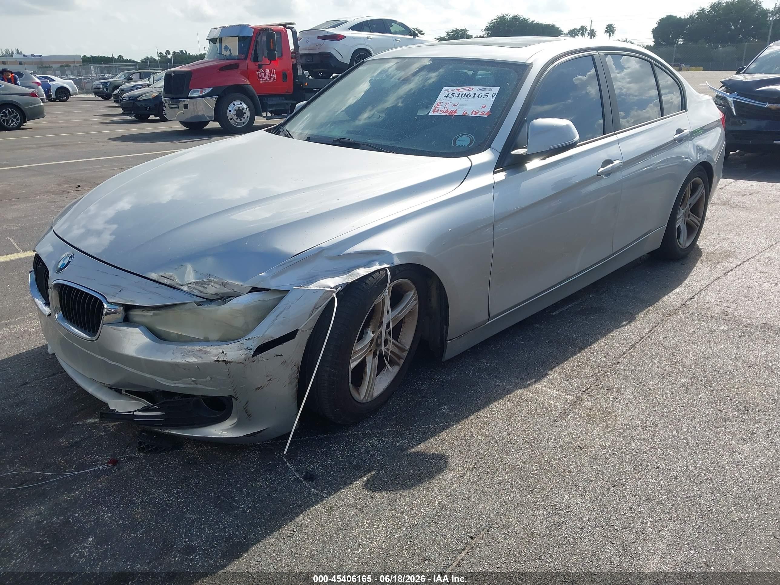 2014 Bmw 328i   Silver vin: WBA3A5G57ENP29774