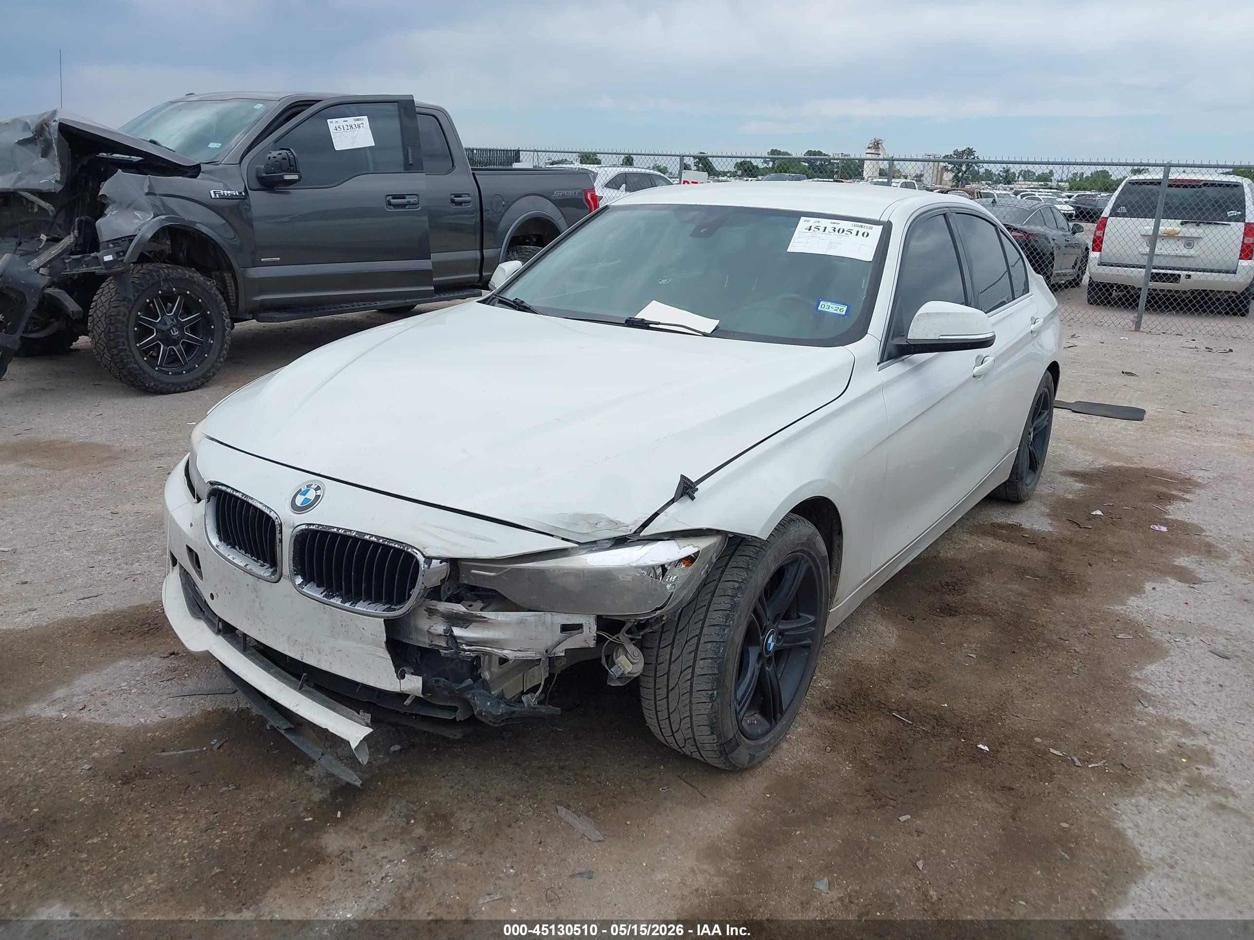 2015 Bmw 328i   White vin: WBA3A5G57FNP34264