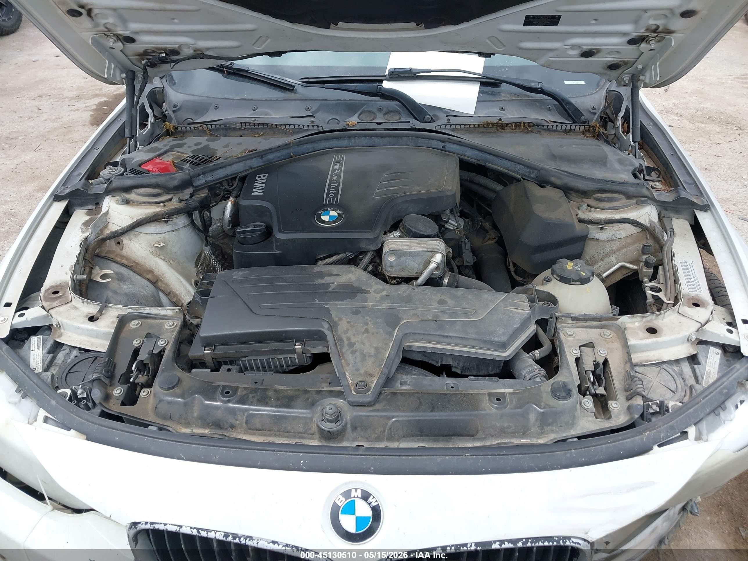 2015 Bmw 328i   White vin: WBA3A5G57FNP34264