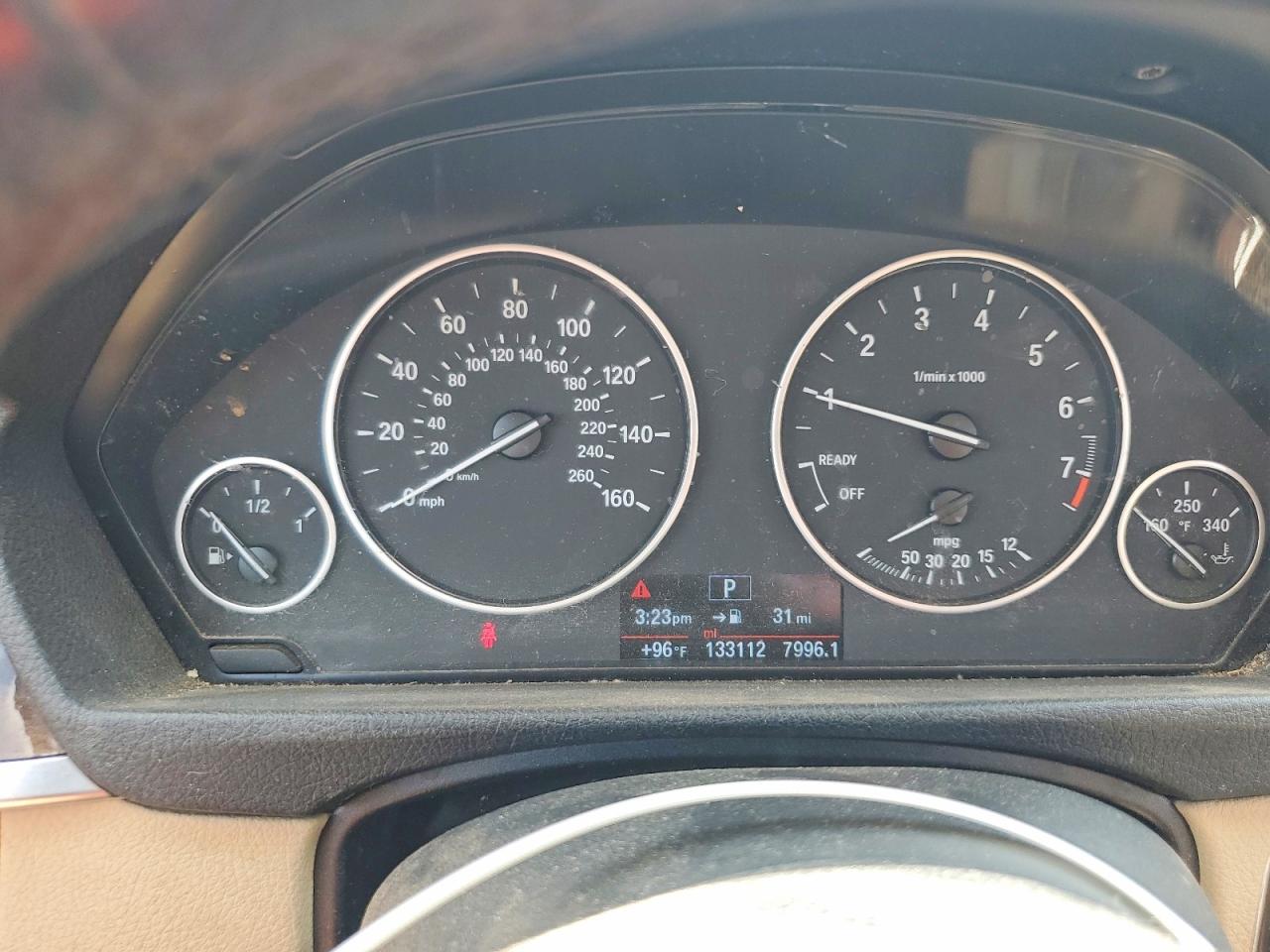 2015 Bmw 328 I White vin: WBA3A5G57FNP34913