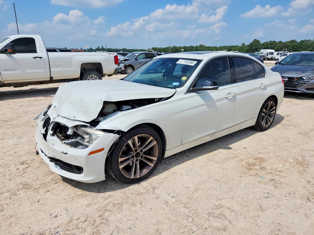 2015 Bmw 328 I White vin: WBA3A5G57FNP35284