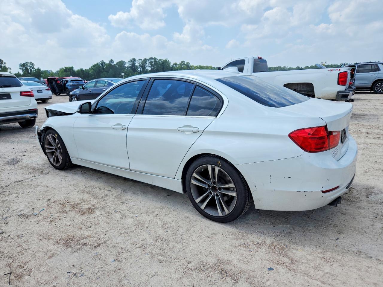 2015 Bmw 328 I White vin: WBA3A5G57FNP35284