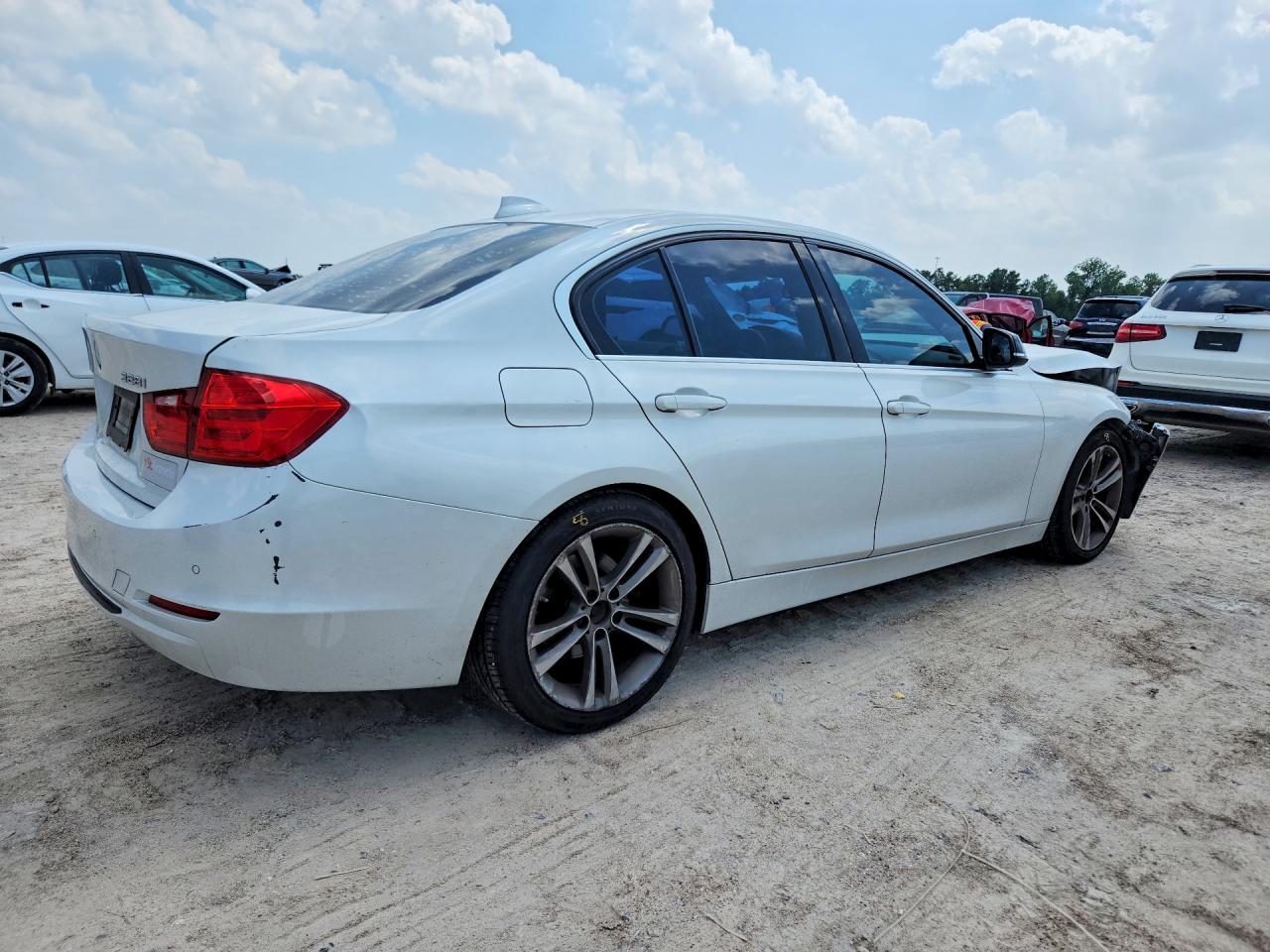 2015 Bmw 328 I White vin: WBA3A5G57FNP35284