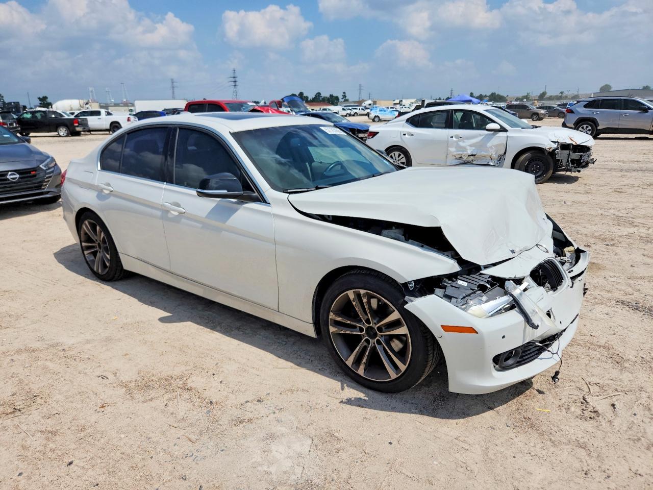 2015 Bmw 328 I White vin: WBA3A5G57FNP35284