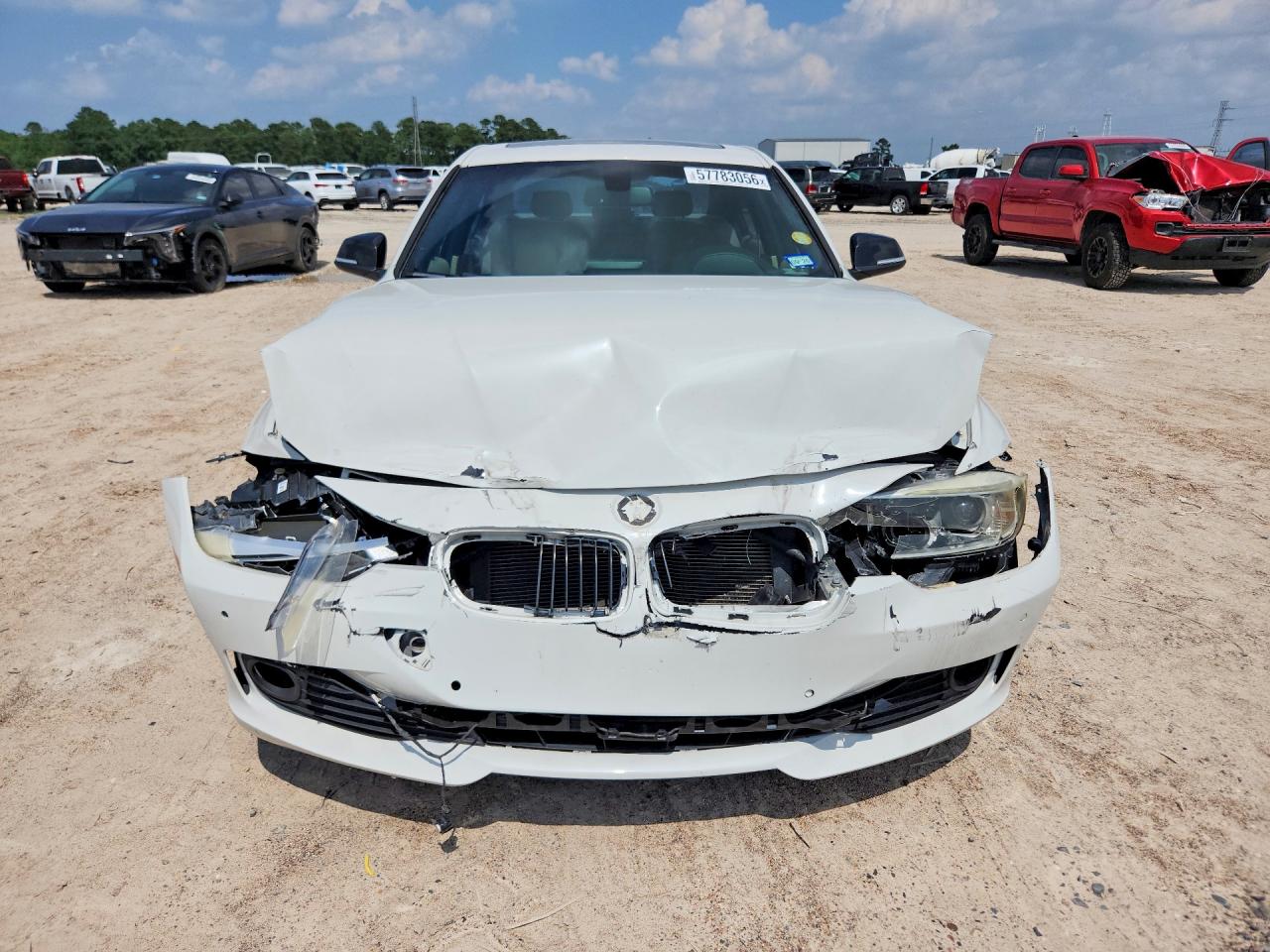 2015 Bmw 328 I White vin: WBA3A5G57FNP35284