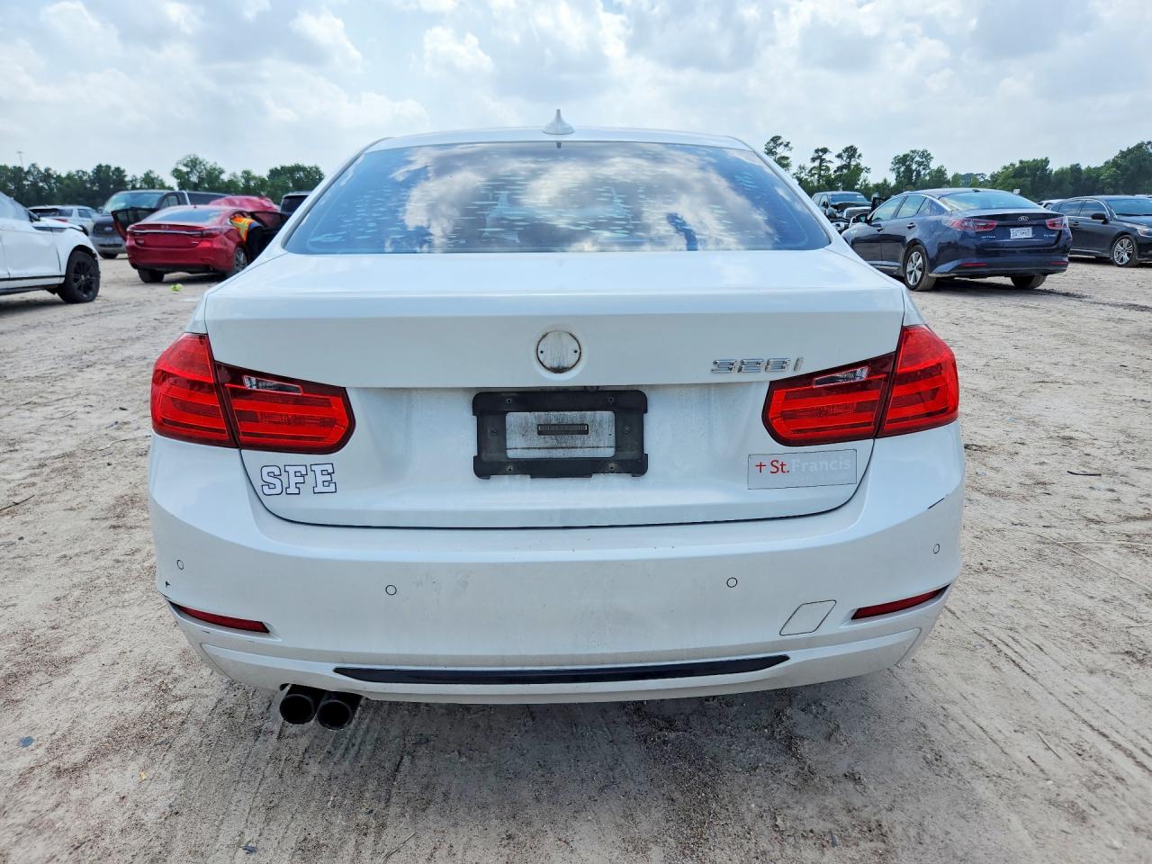2015 Bmw 328 I White vin: WBA3A5G57FNP35284