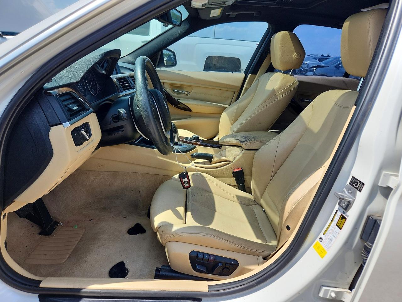 2015 Bmw 328 I White vin: WBA3A5G57FNP35284