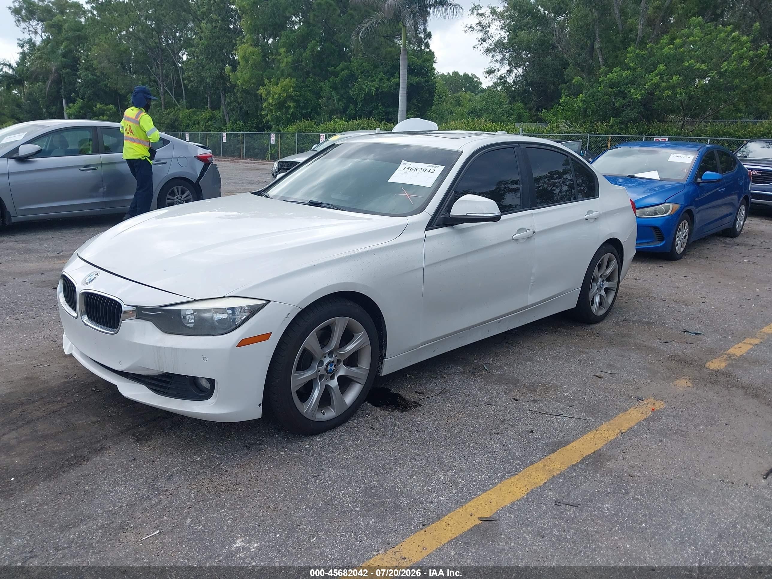 2015 Bmw 328i   White vin: WBA3A5G57FNS83403