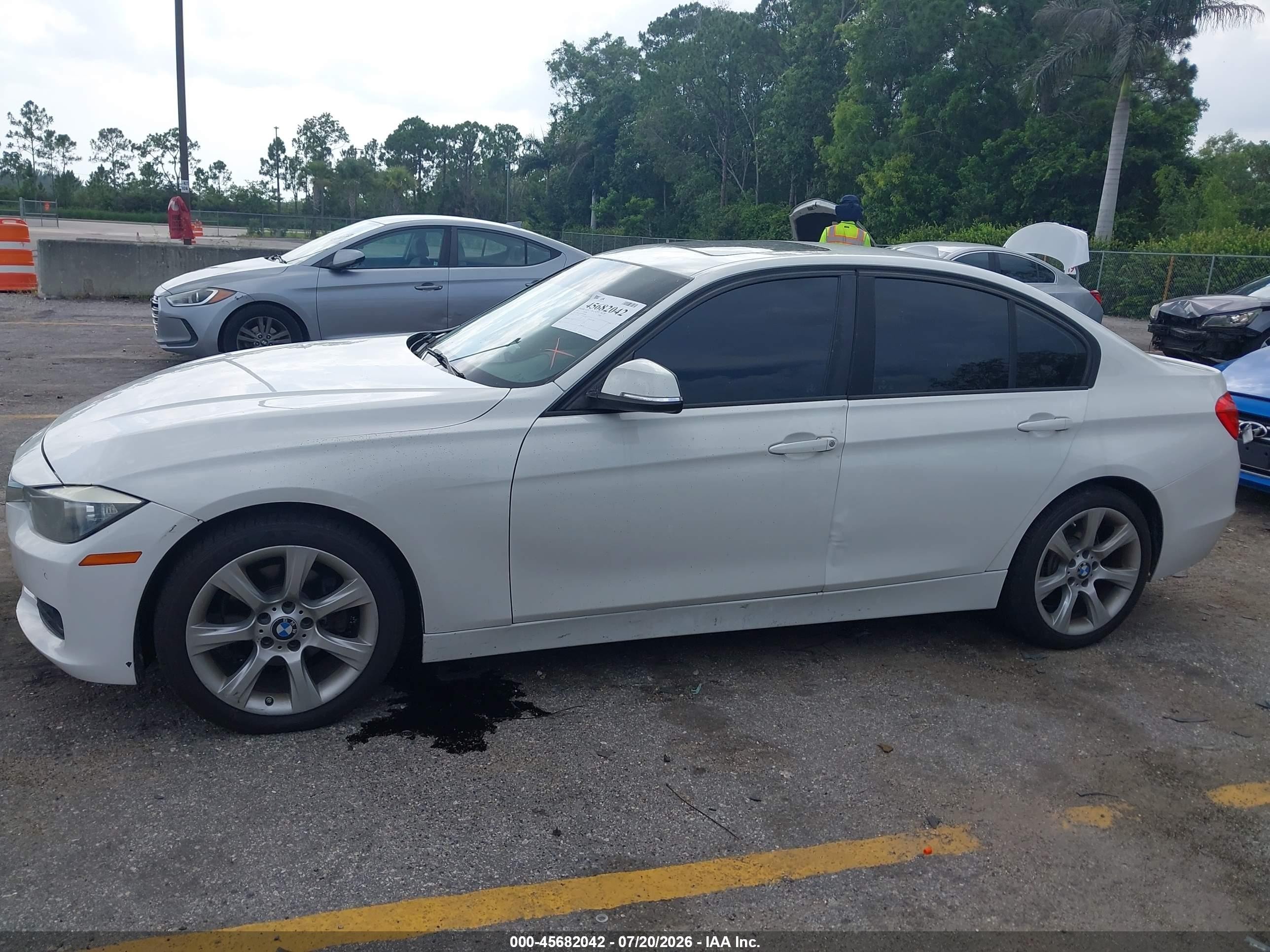 2015 Bmw 328i   White vin: WBA3A5G57FNS83403