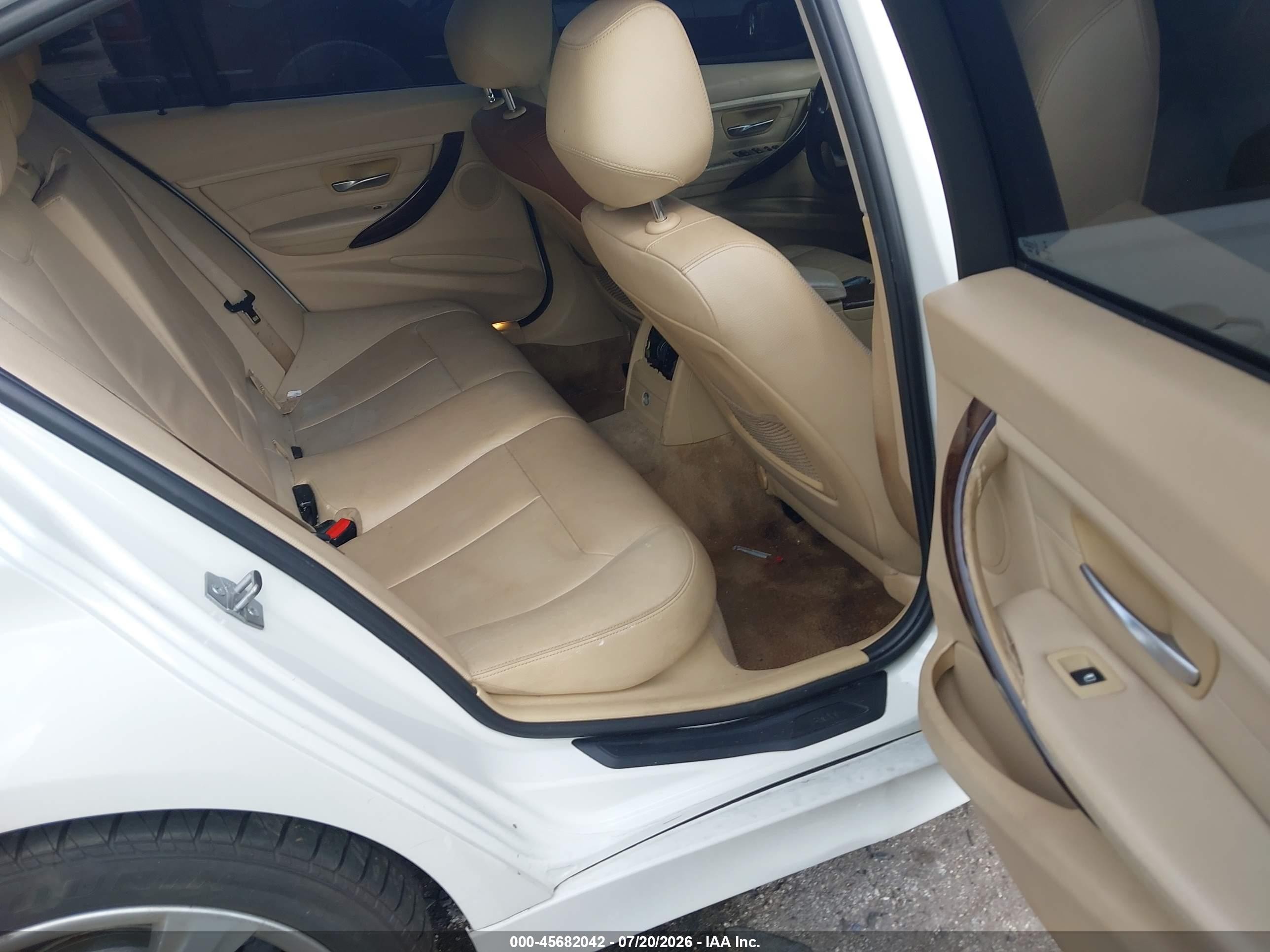 2015 Bmw 328i   White vin: WBA3A5G57FNS83403