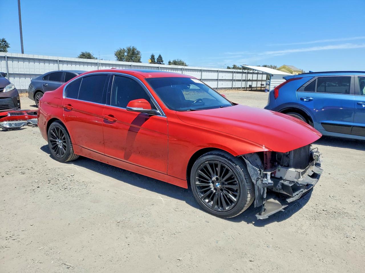 2015 Bmw 328 I Red vin: WBA3A5G57FNS89539