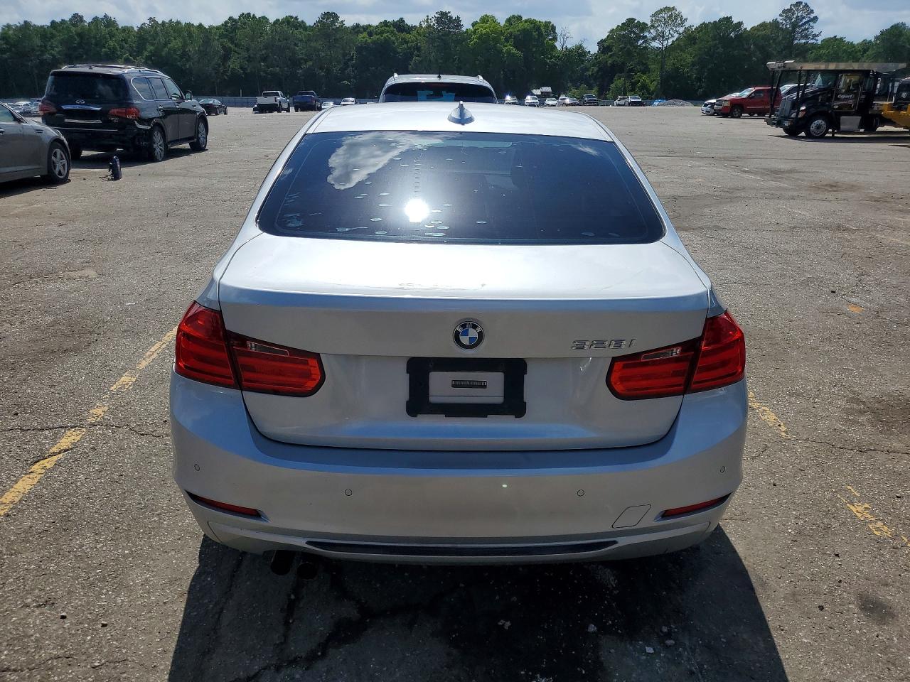 2015 Bmw 328 I Silver vin: WBA3A5G57FNS90125