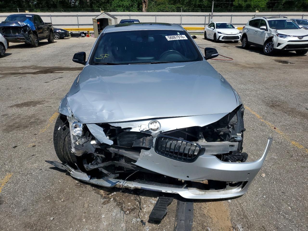 2015 Bmw 328 I Silver vin: WBA3A5G57FNS90125