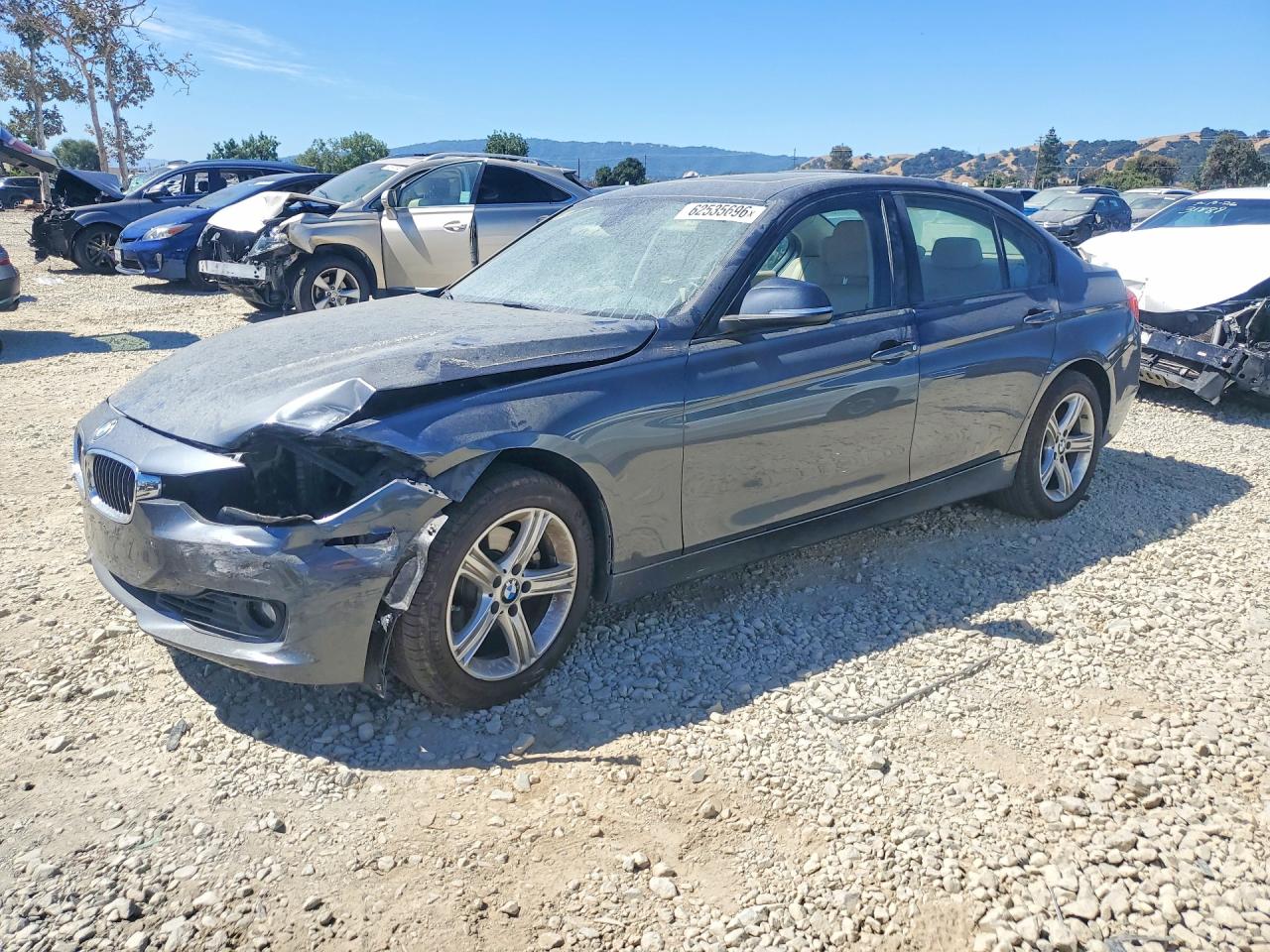 2015 Bmw 328 I Gray vin: WBA3A5G57FNS90870