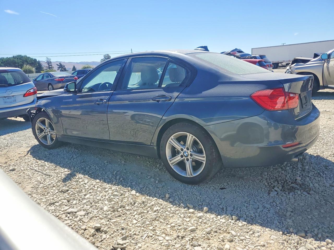 2015 Bmw 328 I Gray vin: WBA3A5G57FNS90870