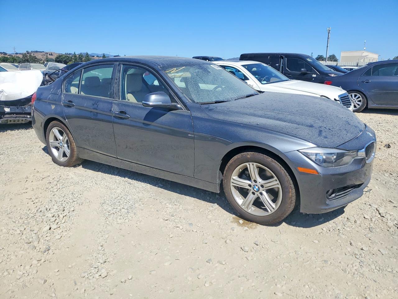 2015 Bmw 328 I Gray vin: WBA3A5G57FNS90870