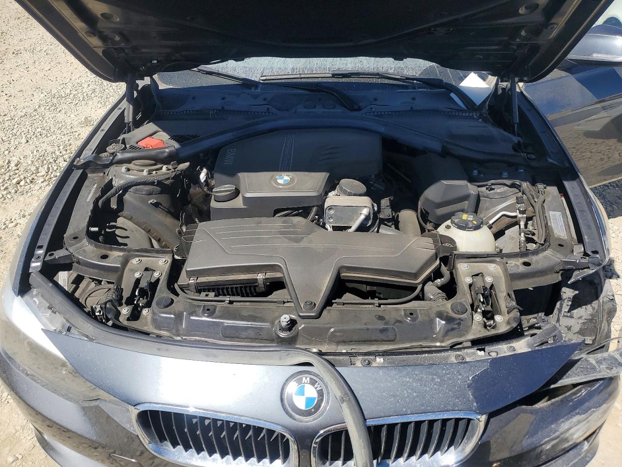 2015 Bmw 328 I Gray vin: WBA3A5G57FNS90870