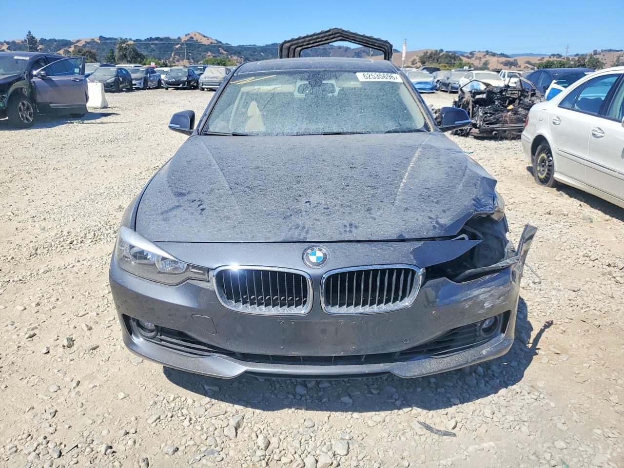 2015 Bmw 328 I Gray vin: WBA3A5G57FNS90870