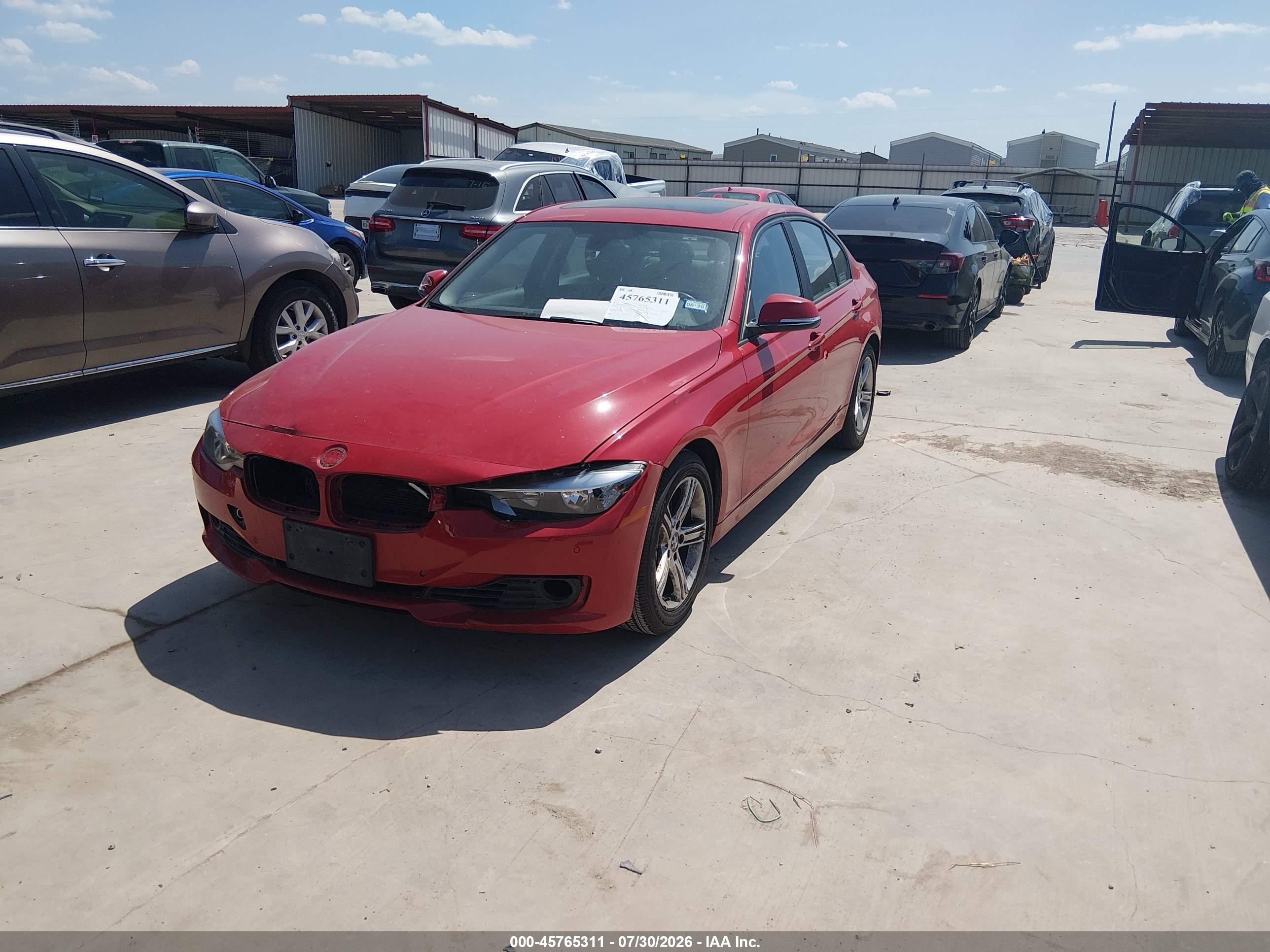 2013 Bmw 328i Red vin: WBA3A5G58DNP23271