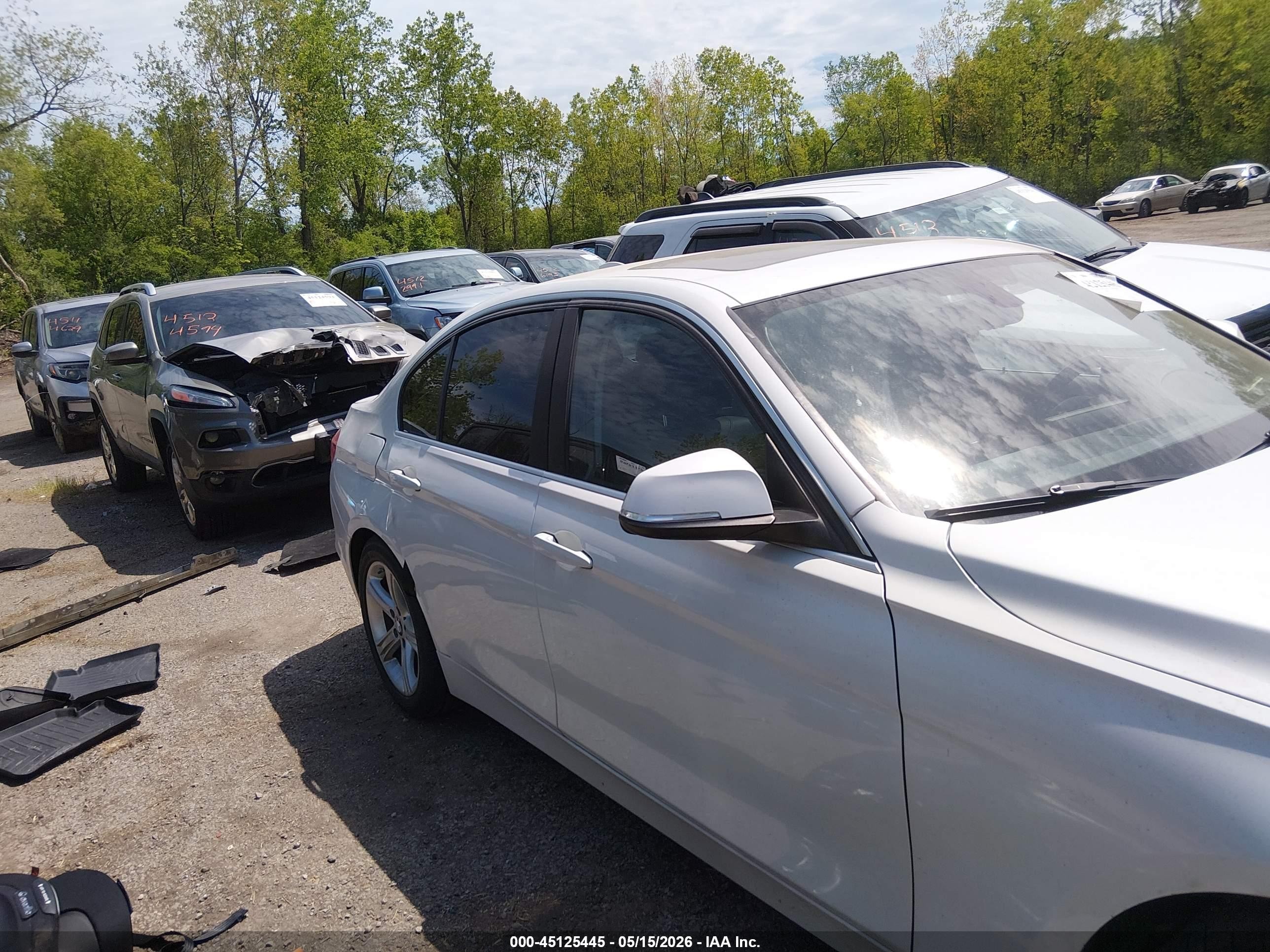 2015 Bmw 328i   White vin: WBA3A5G58FNS82261