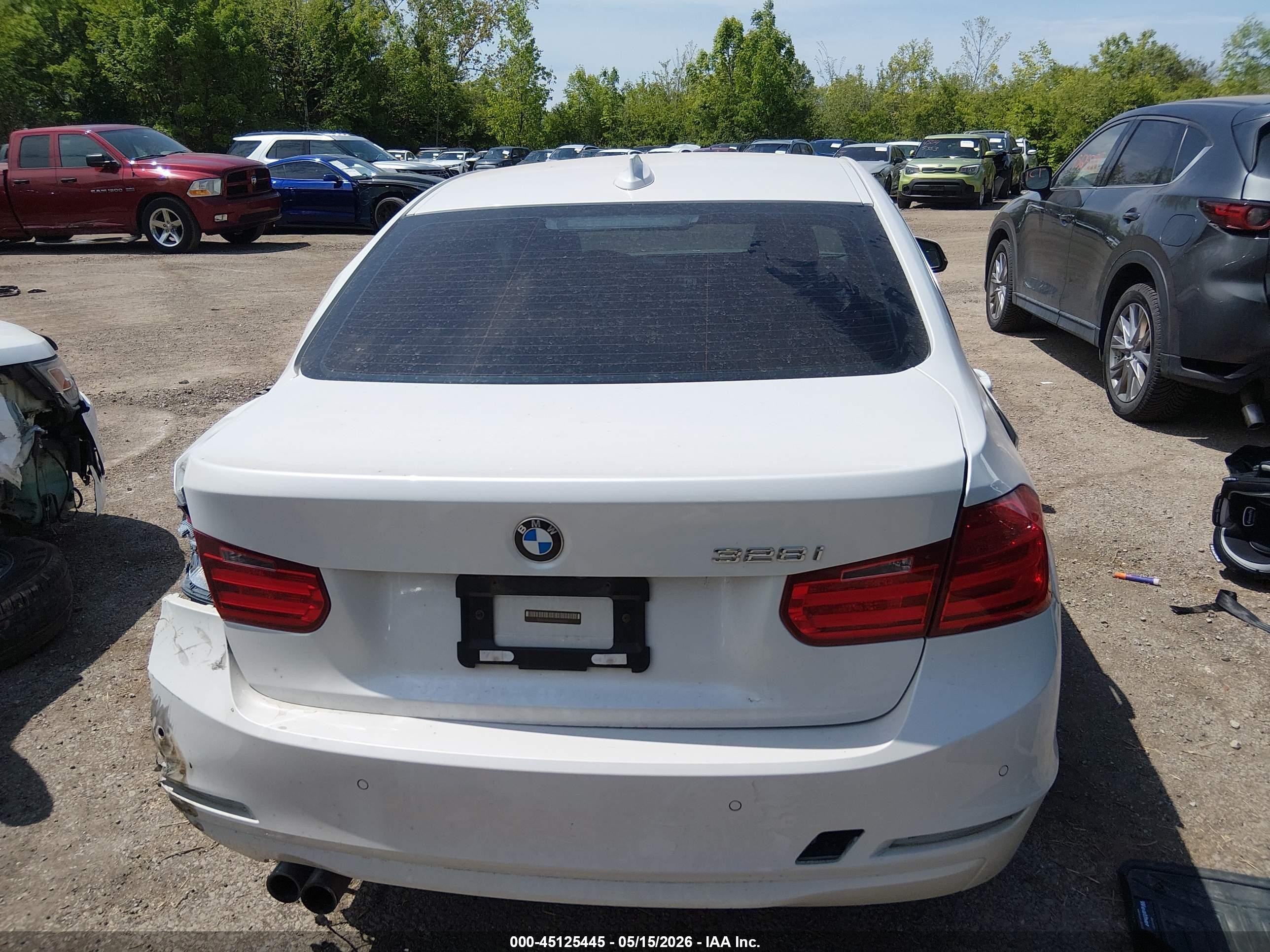 2015 Bmw 328i   White vin: WBA3A5G58FNS82261