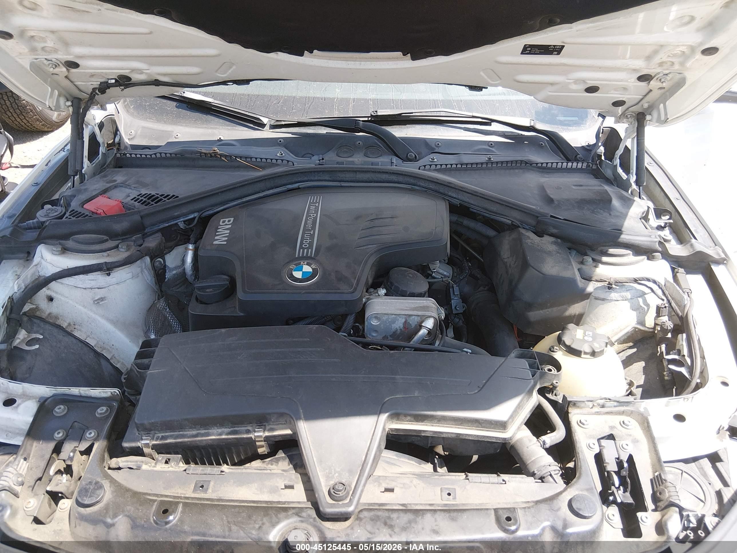 2015 Bmw 328i   White vin: WBA3A5G58FNS82261