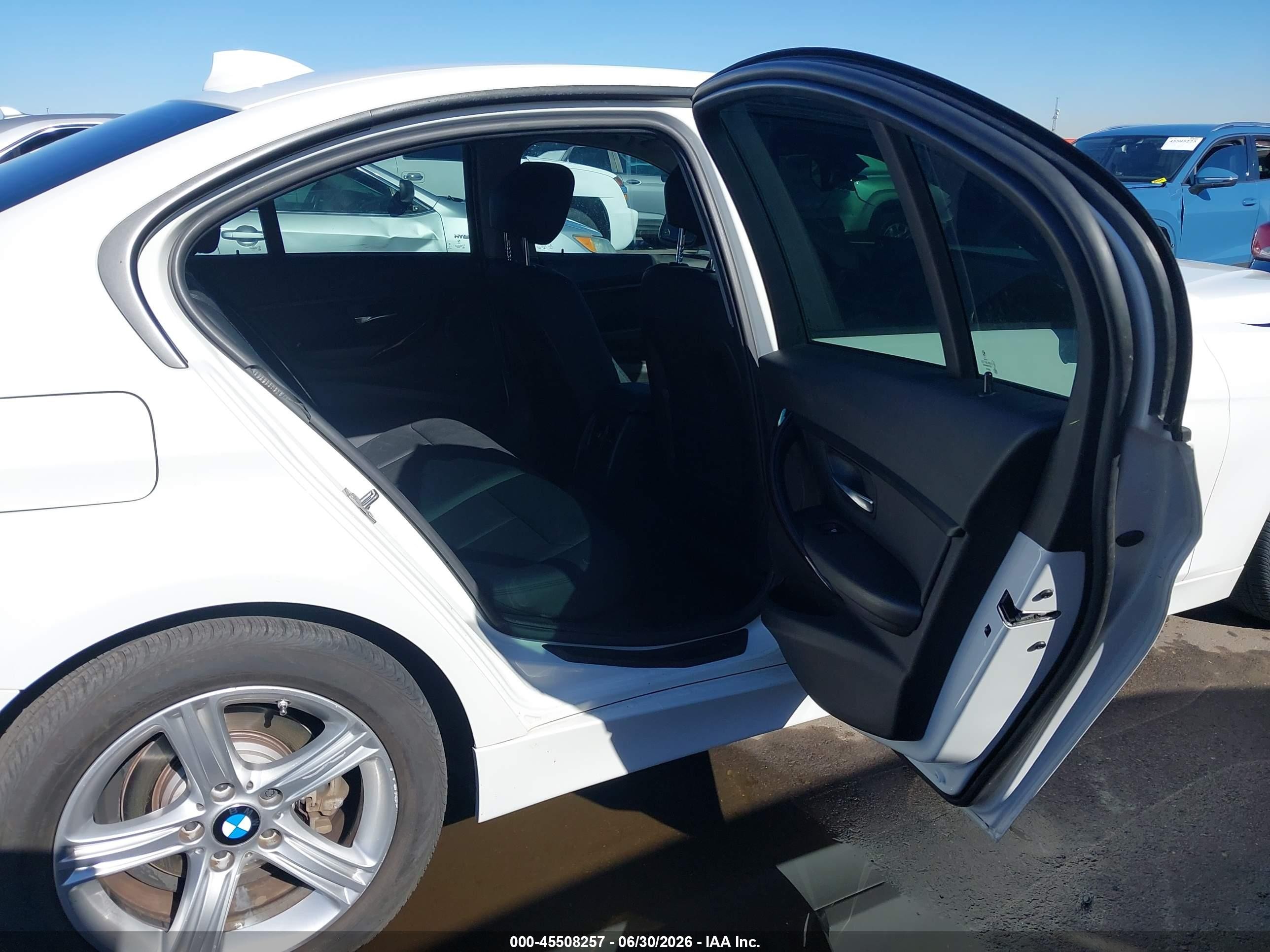 2015 Bmw 328i White vin: WBA3A5G58FNS91154