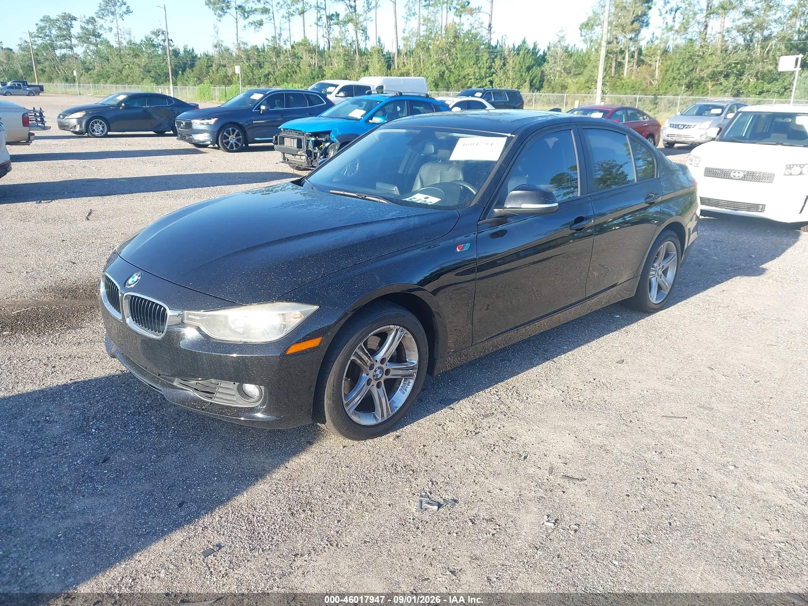 2015 Bmw 3 Series 328i Black vin: WBA3A5G59FNS88280