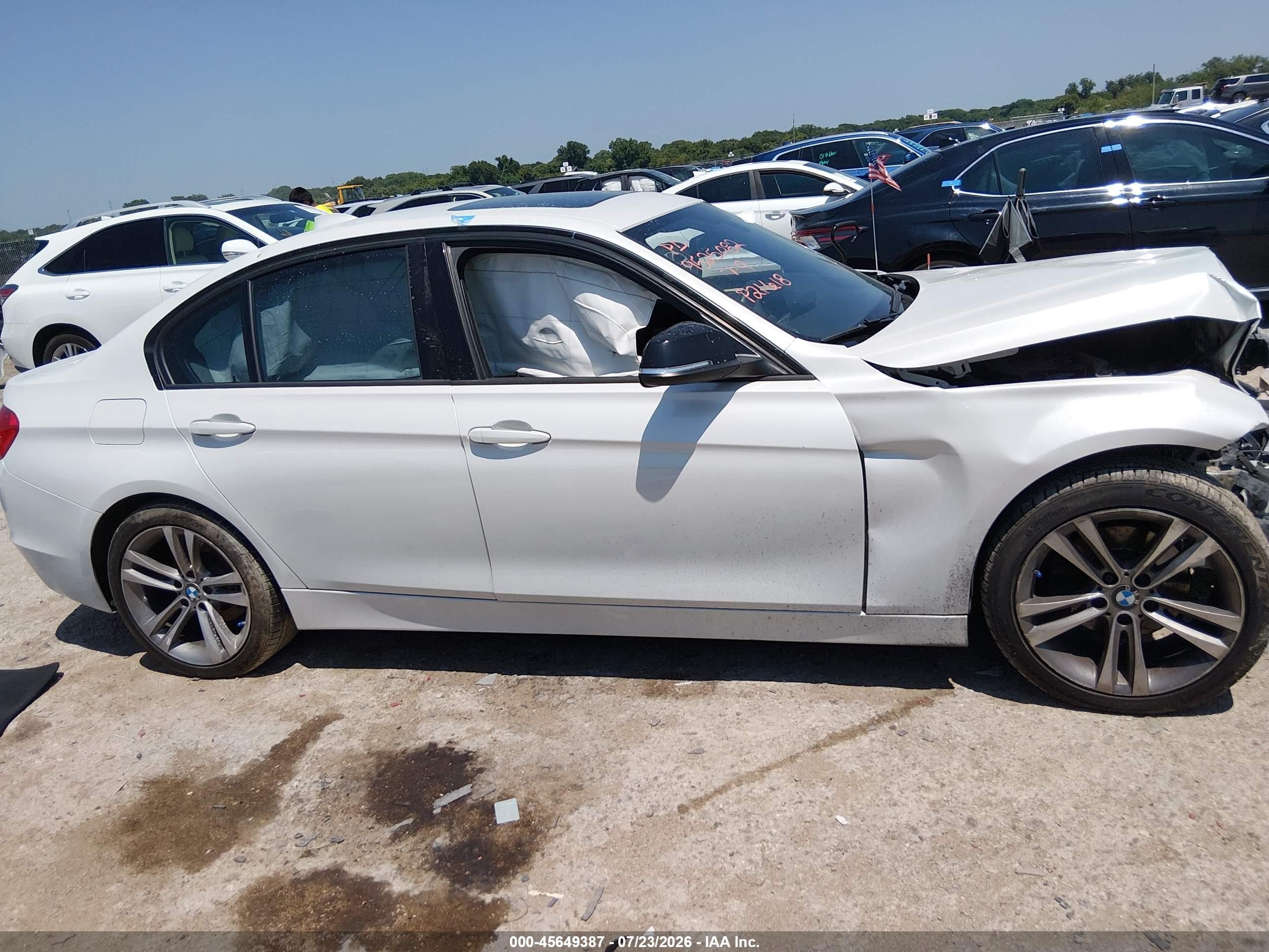 2013 Bmw 328i   White vin: WBA3A5G5XDNP21618