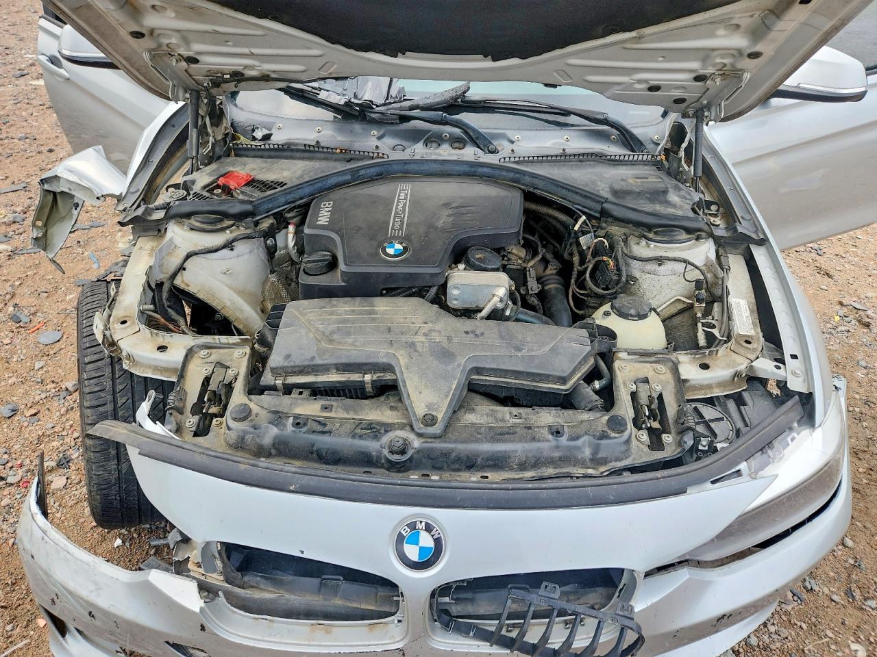 2013 Bmw 328 I Silver vin: WBA3A5G5XDNP23076