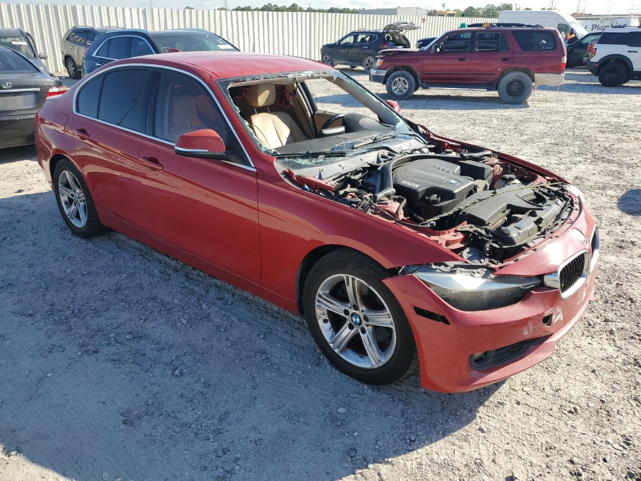 2015 Bmw 328 I Red vin: WBA3A5G5XFNP35201