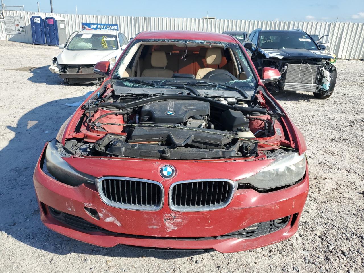 2015 Bmw 328 I Red vin: WBA3A5G5XFNP35201