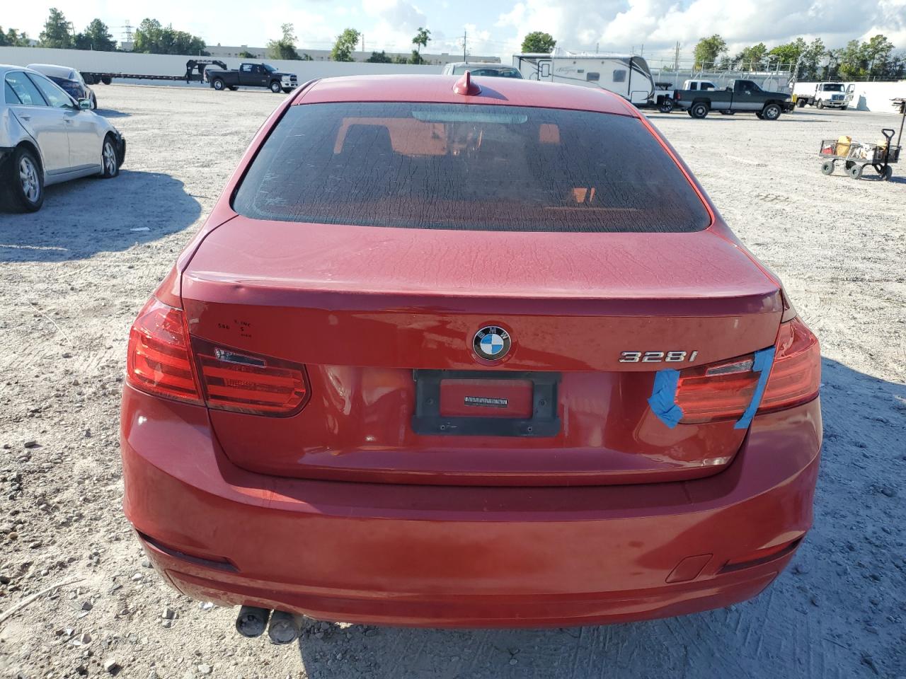 2015 Bmw 328 I Red vin: WBA3A5G5XFNP35201