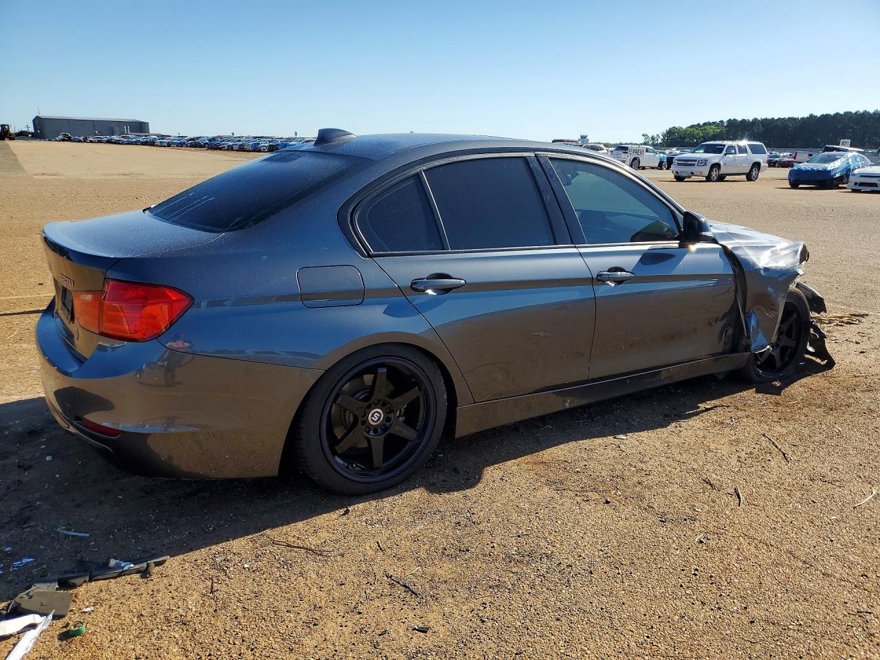 2015 Bmw 328 I Gray vin: WBA3A5G5XFNS83511