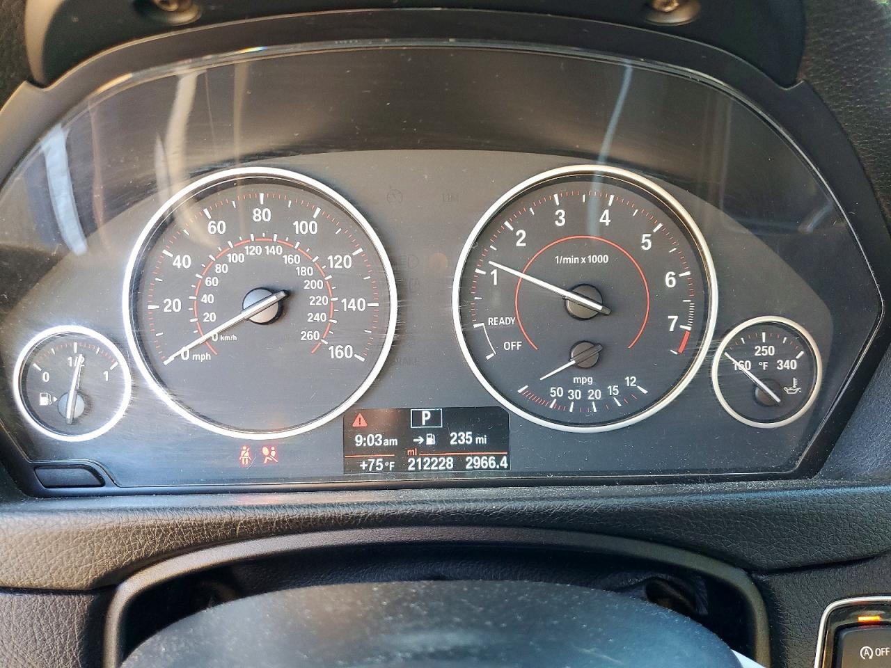 2015 Bmw 328 I Gray vin: WBA3A5G5XFNS83511