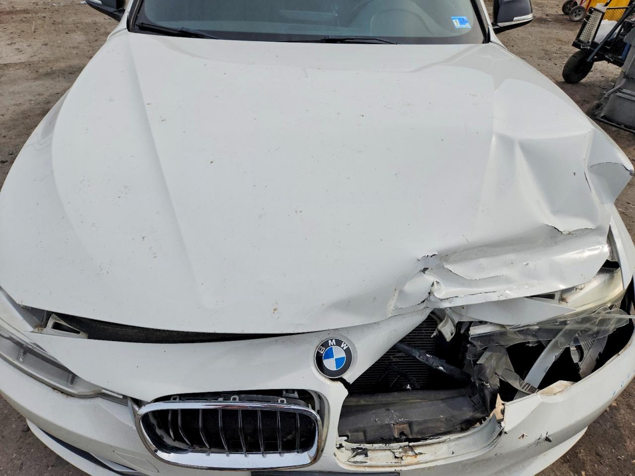 2015 Bmw 328 I White vin: WBA3A5G5XFNS86957