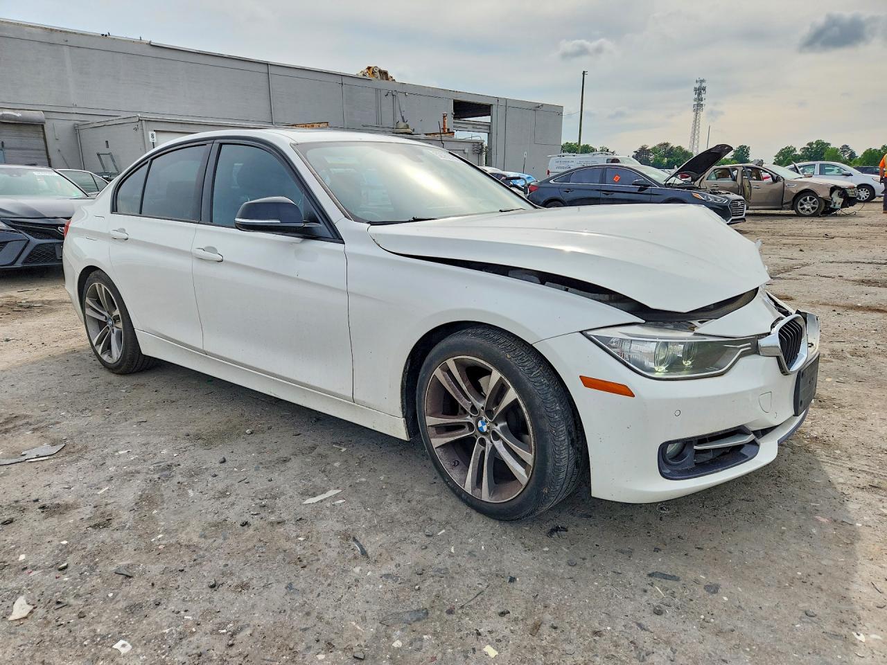 2015 Bmw 328 I White vin: WBA3A5G5XFNS86957