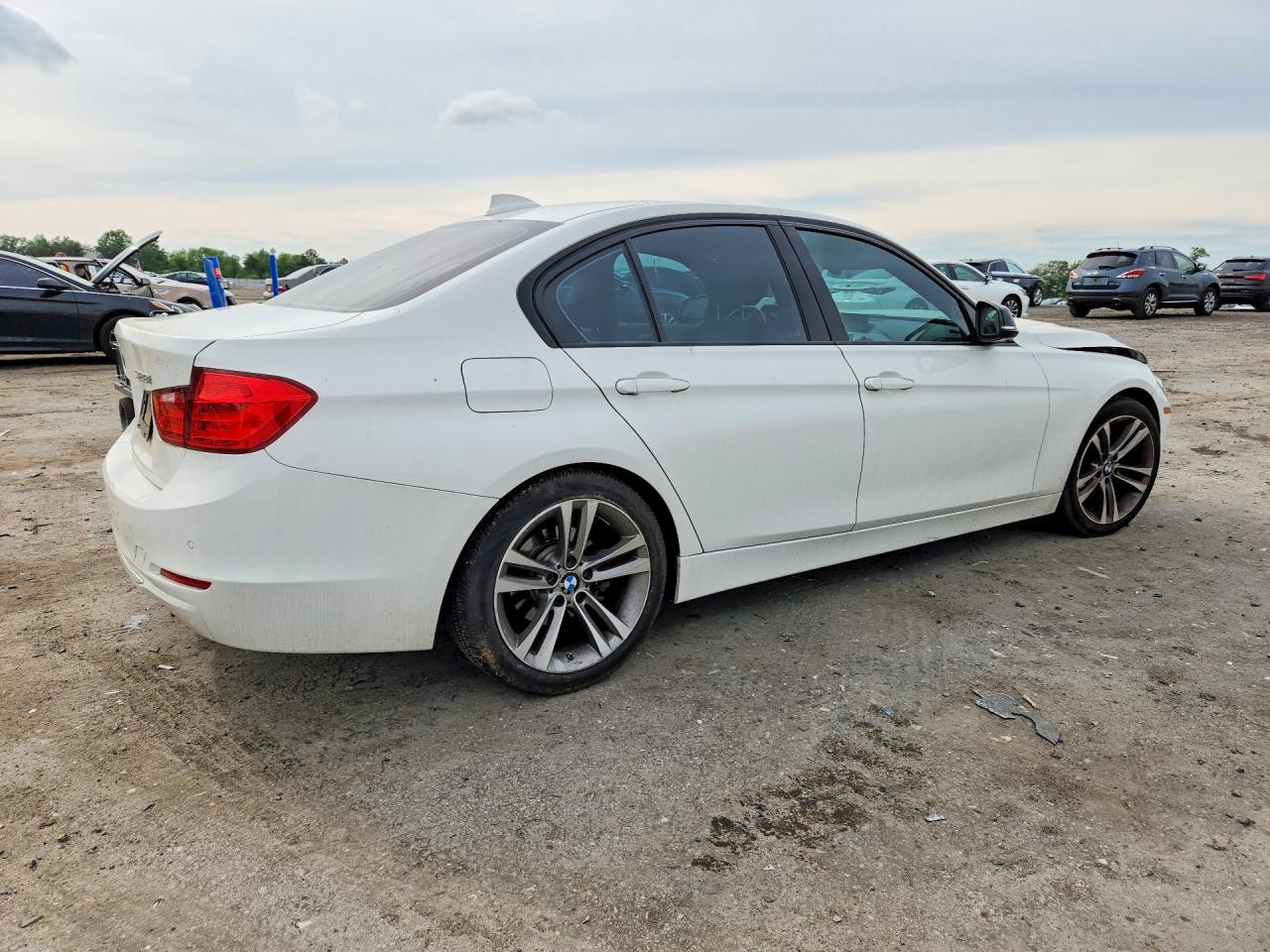 2015 Bmw 328 I White vin: WBA3A5G5XFNS86957