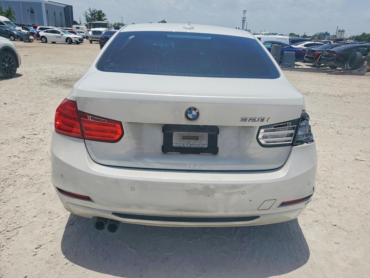 2015 Bmw 328 I White vin: WBA3A5G5XFNS89633