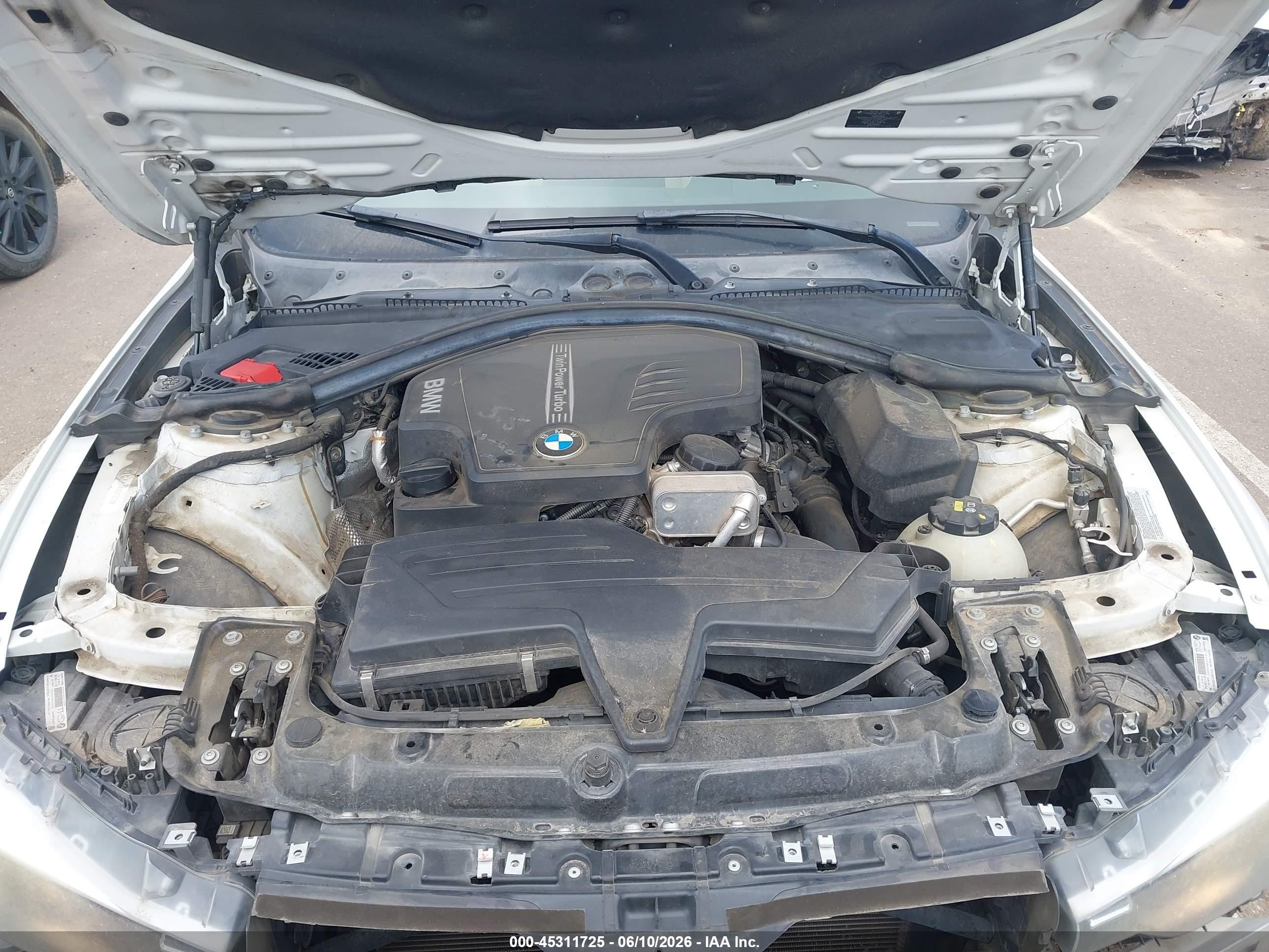 2015 Bmw 328i   White vin: WBA3A5G5XFNS91558