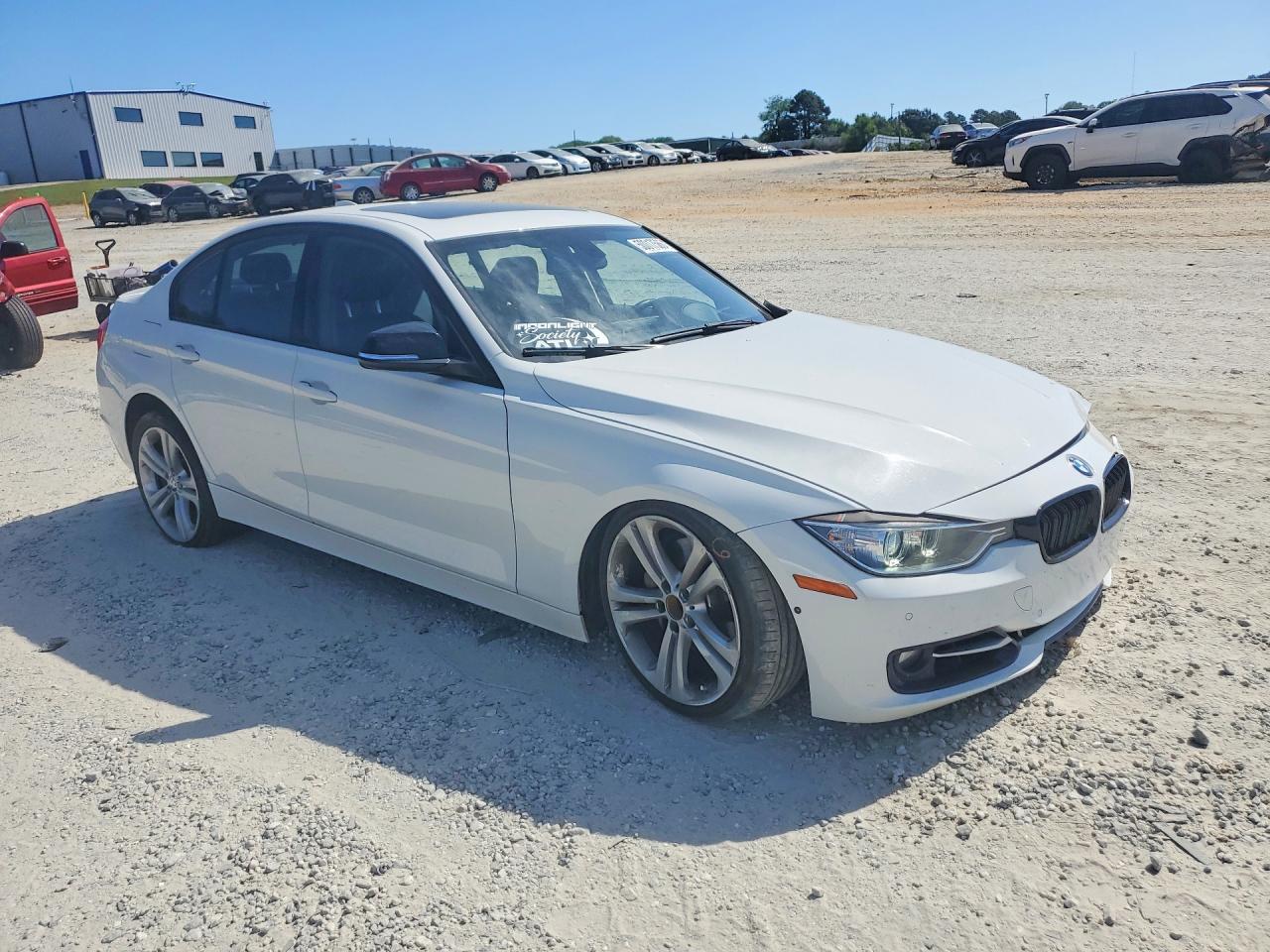 2013 Bmw 335 I White vin: WBA3A9C50DF475573