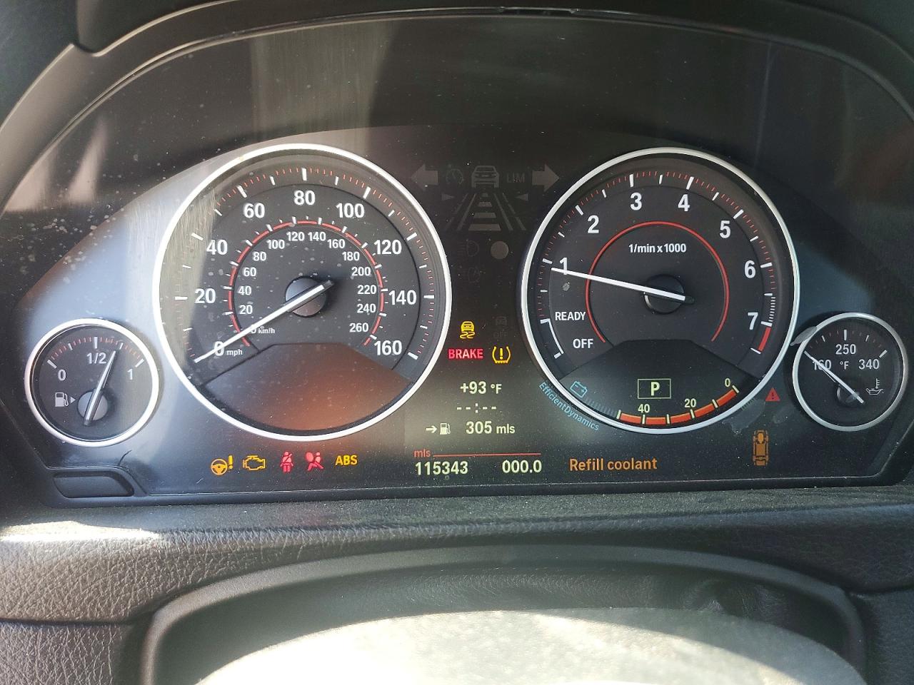 2013 Bmw 335 I White vin: WBA3A9C50DF475573