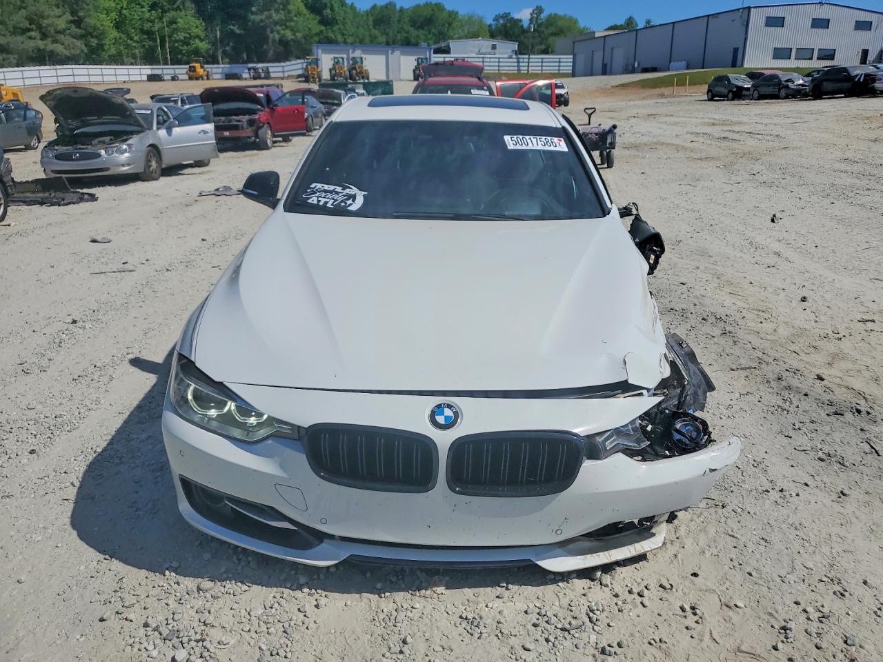 2013 Bmw 335 I White vin: WBA3A9C50DF475573