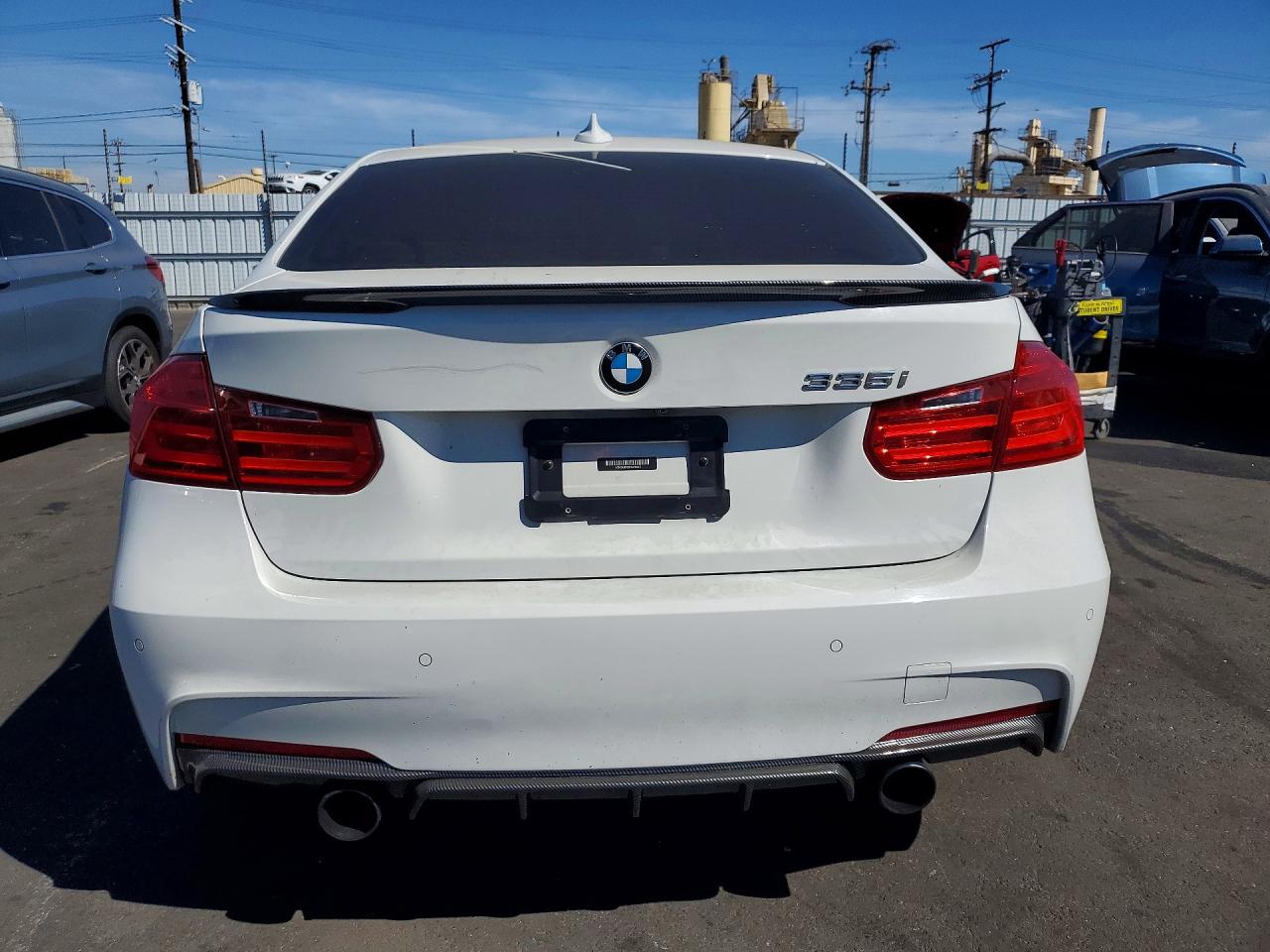 2014 Bmw 335 I White vin: WBA3A9C50EF479415