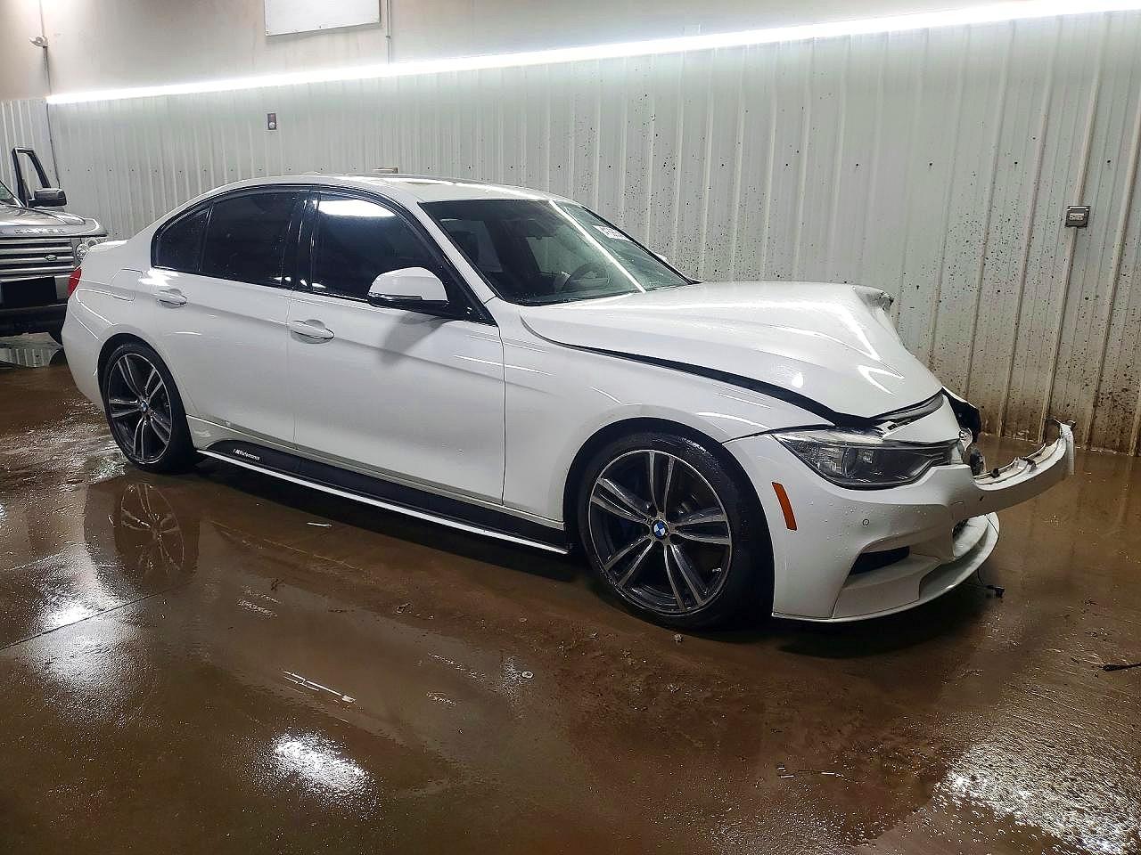 2015 Bmw 335 I White vin: WBA3A9C50FF686677
