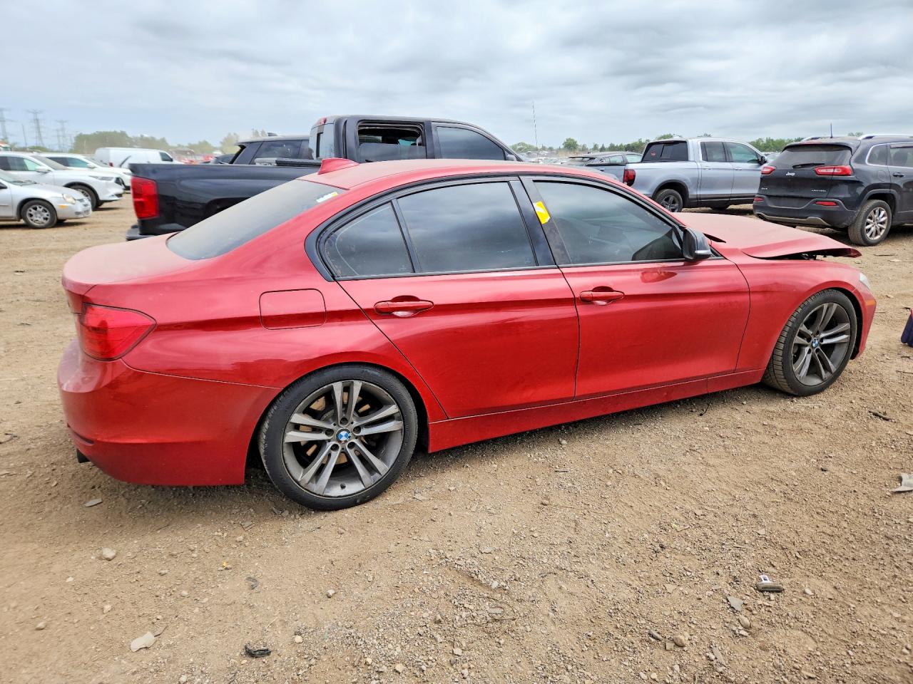 2012 Bmw 335 I Красный vin: WBA3A9C51CF270245